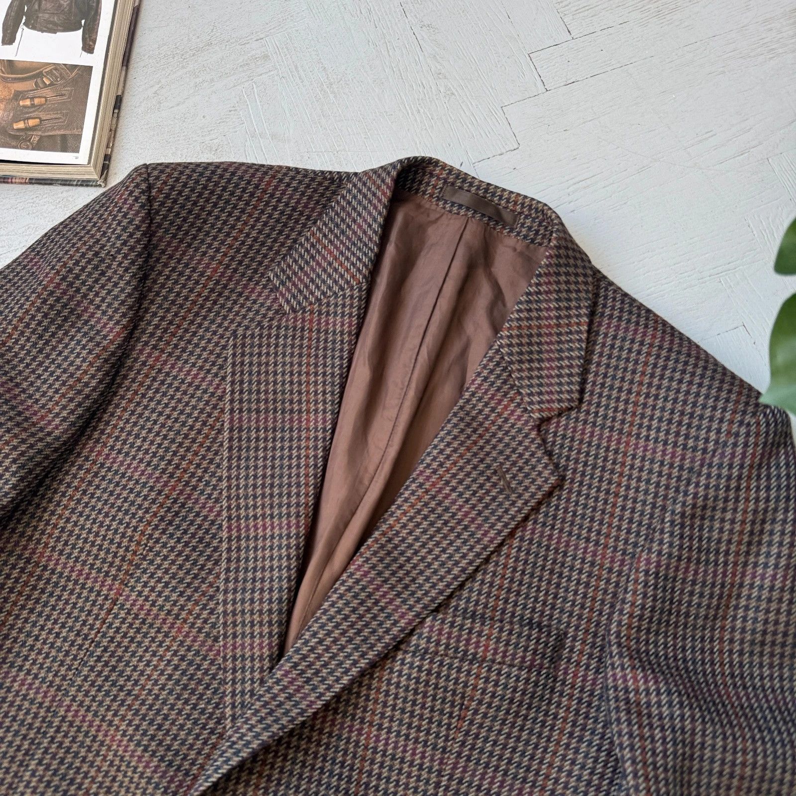 Vintage Vintage Pure Wool Plaid Jacket Ivy Quiet Luxury British Fit Size US M / EU 48-50 / 2 - 4 Thumbnail