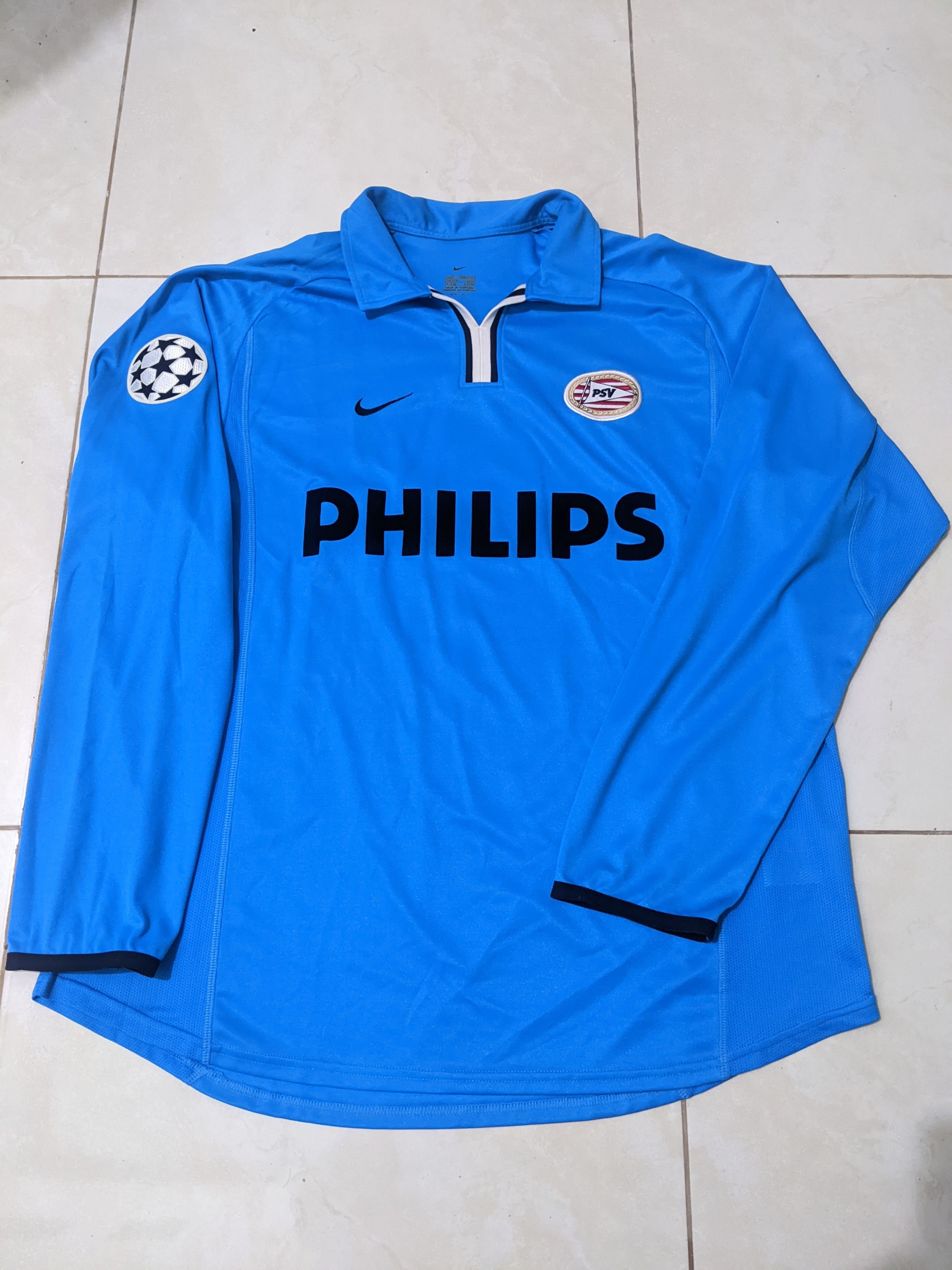Nike PSV Eindhoven 2000 - 01 Away football long sleeve jersey Size US L / EU 52-54 / 3 - 1 Thumbnail