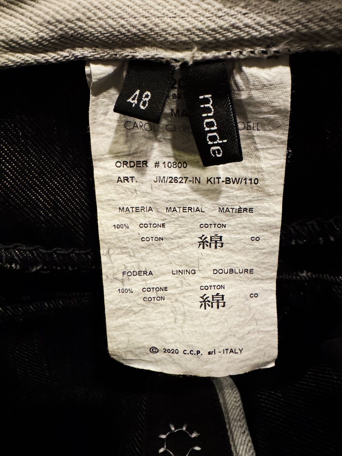Carol Christian Poell Carol Christian Poell JM/2627-IN KIT-NW Denim Apron Shorts Size US 32 / EU 48 - 3 Thumbnail