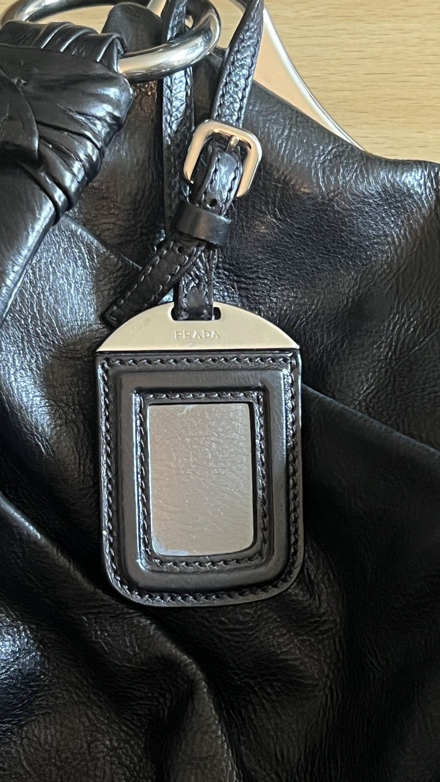 Prada Prada Nappa Leather Hobo Bag Size ONE SIZE - 5 Thumbnail