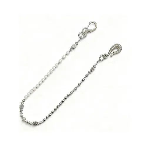 Jewelry Silver and Black Beaded Men's Chain Accessory Size ONE SIZE - 5 Thumbnail