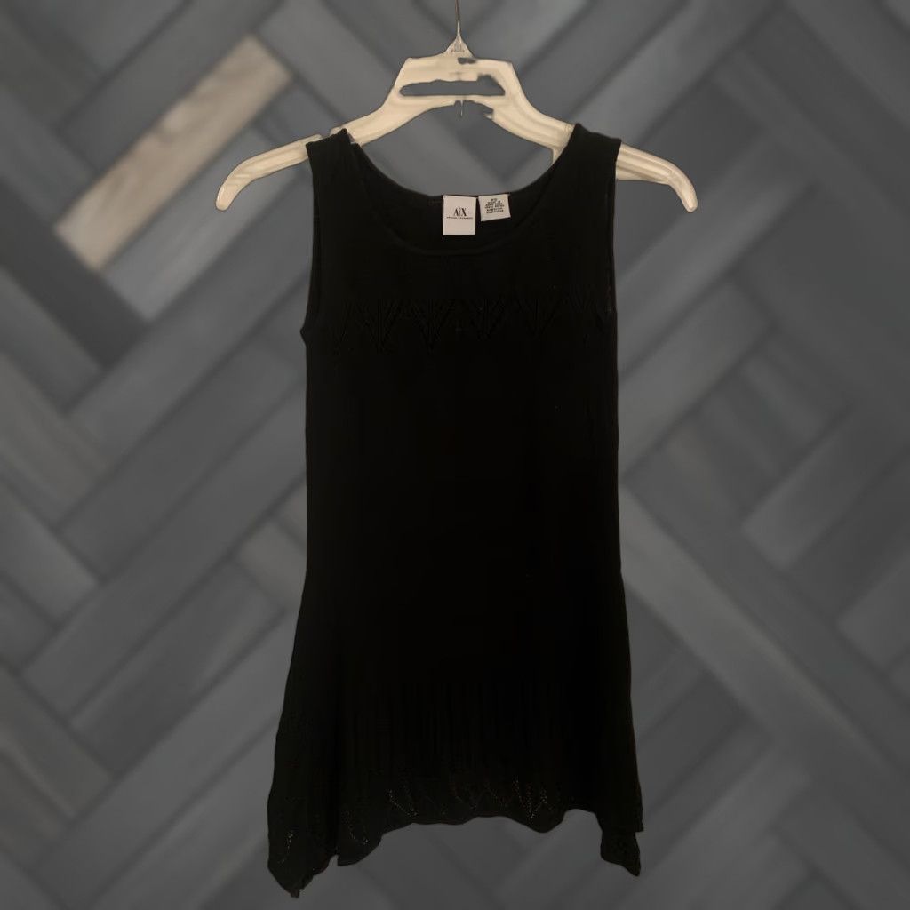 Armani Exchange Armani Exchange Tank Top Women XS Black XS Womens Silver Metal Size XS / US 0-2 / IT 36-38 - 1 Thumbnail