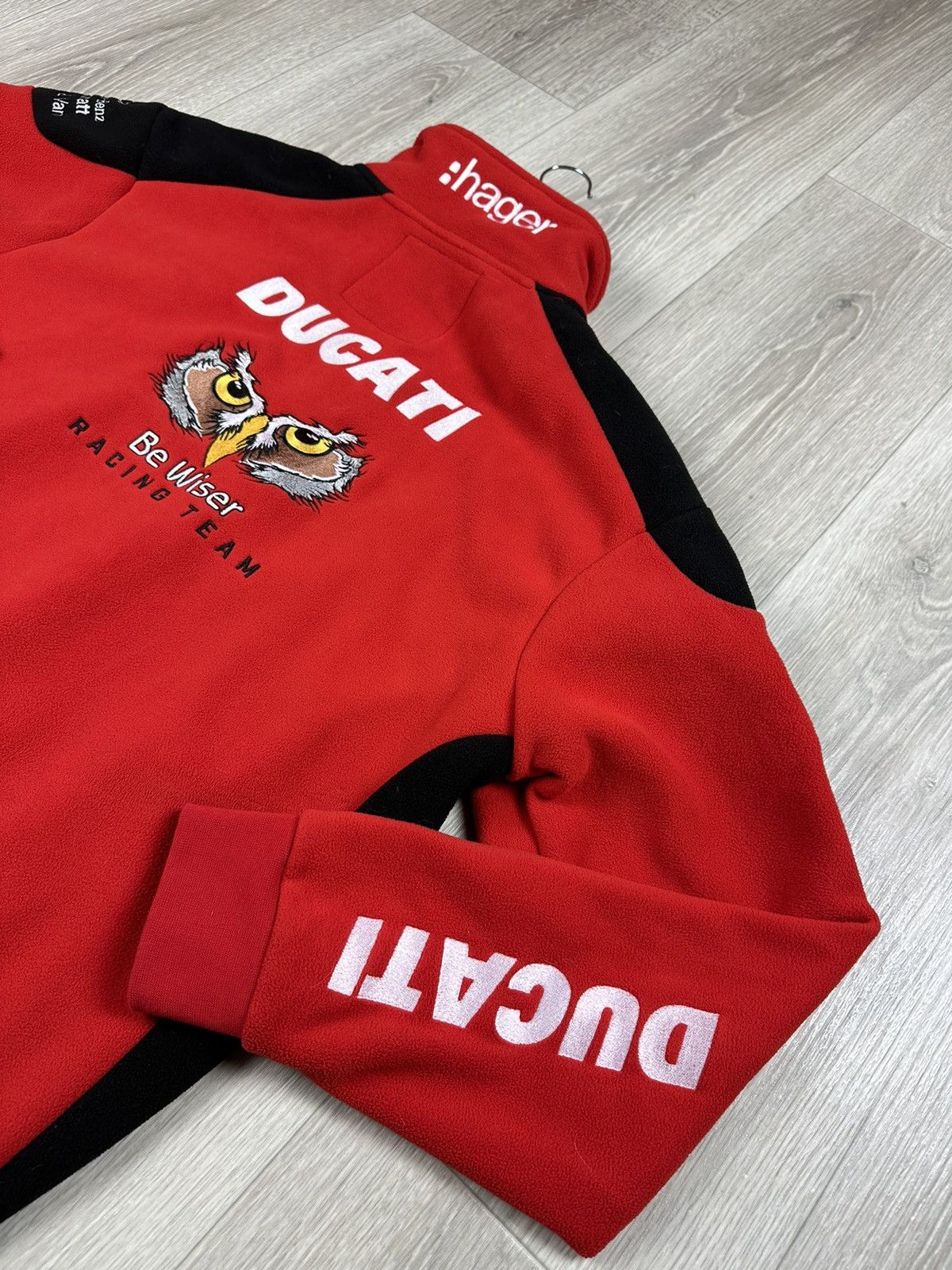 Ducati × Mercedes-Benz × Vintage Very Rare Racing Fleece Jacket Be Wiser Ducati Mercedes Size US M / EU 48-50 / 2 - 4 Thumbnail