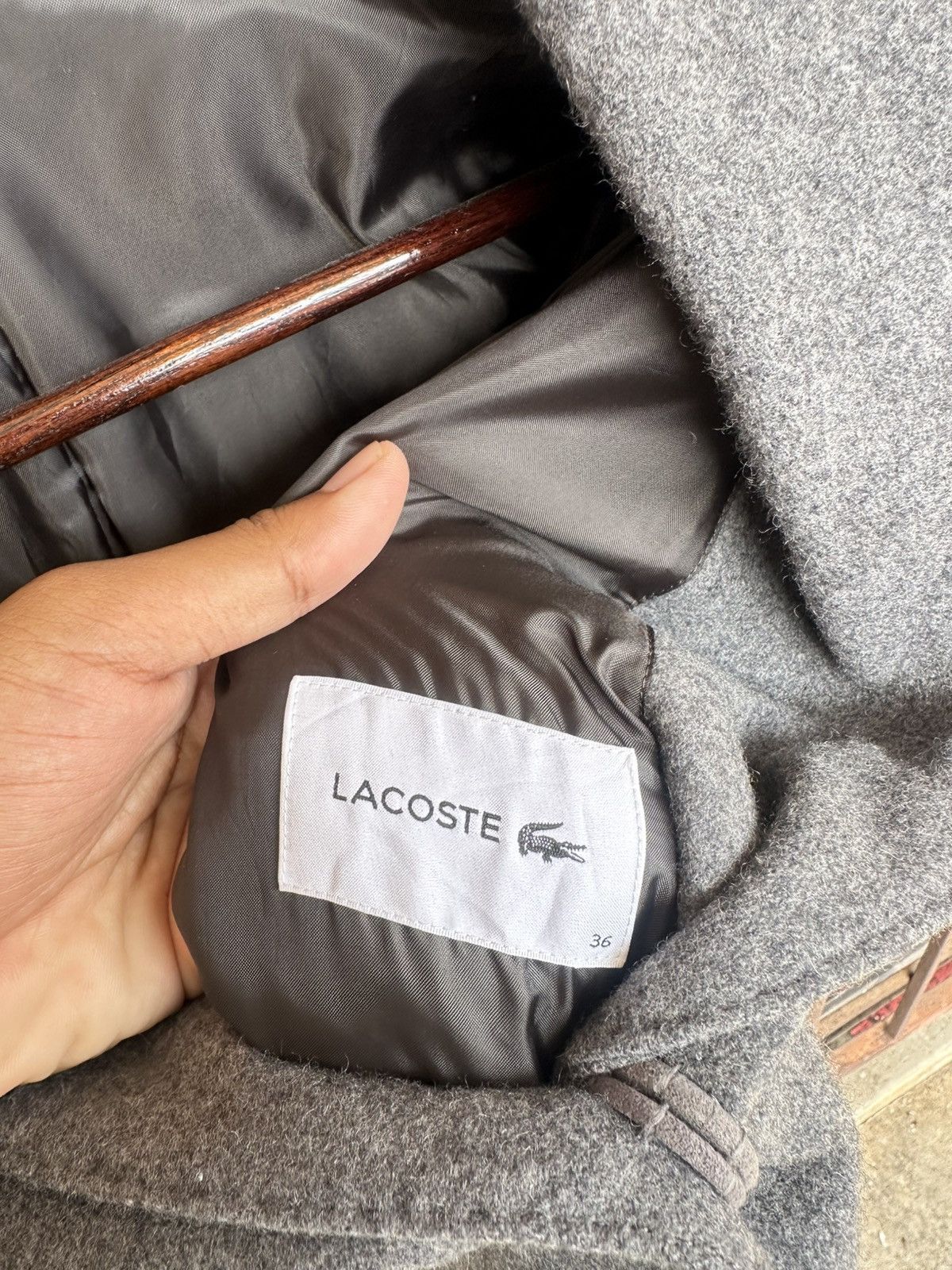 Lacoste Lacoste Double Breasted Long Jacket Size US M / EU 48-50 / 2 - 6 Thumbnail