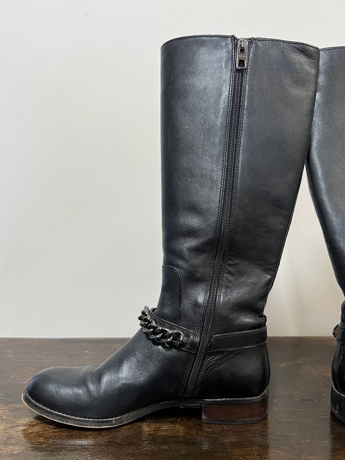 Coach Coach “Mabel” | Y2K Black Leather Chain Harness Riding Boots Size US 7 / IT 37 - 5 Thumbnail
