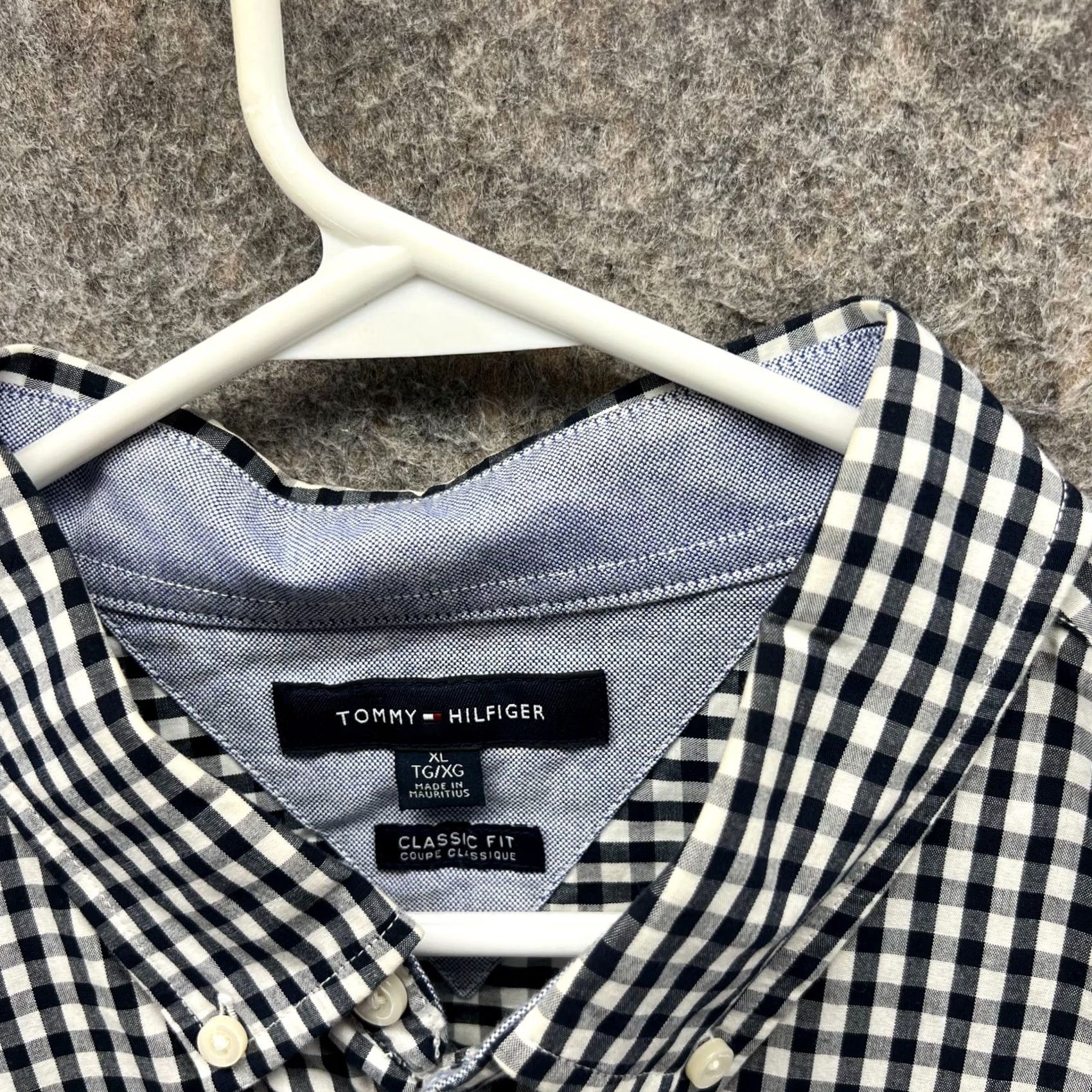 Tommy Hilfiger VINTAGE Tommy Hilfiger Shirt Men XL Black White Button Down Classic Check Size US XL / EU 56 / 4 - 3 Thumbnail