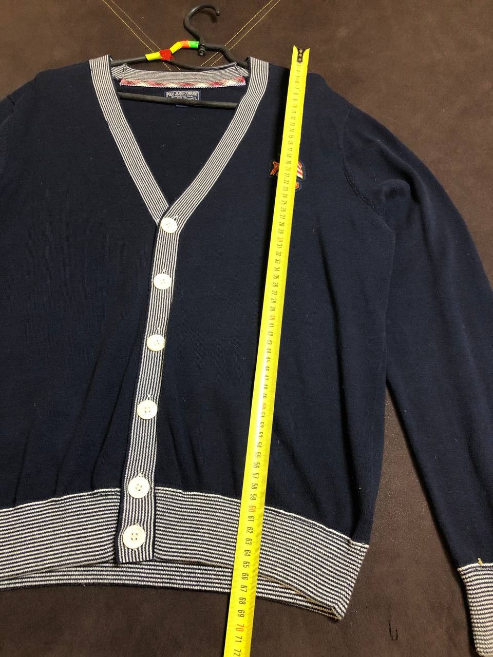 Polo Ralph Lauren Polo Ralph Lauren V-Neck Cardigan Sweater Navy Blue Size US L / EU 52-54 / 3 - 9 Thumbnail