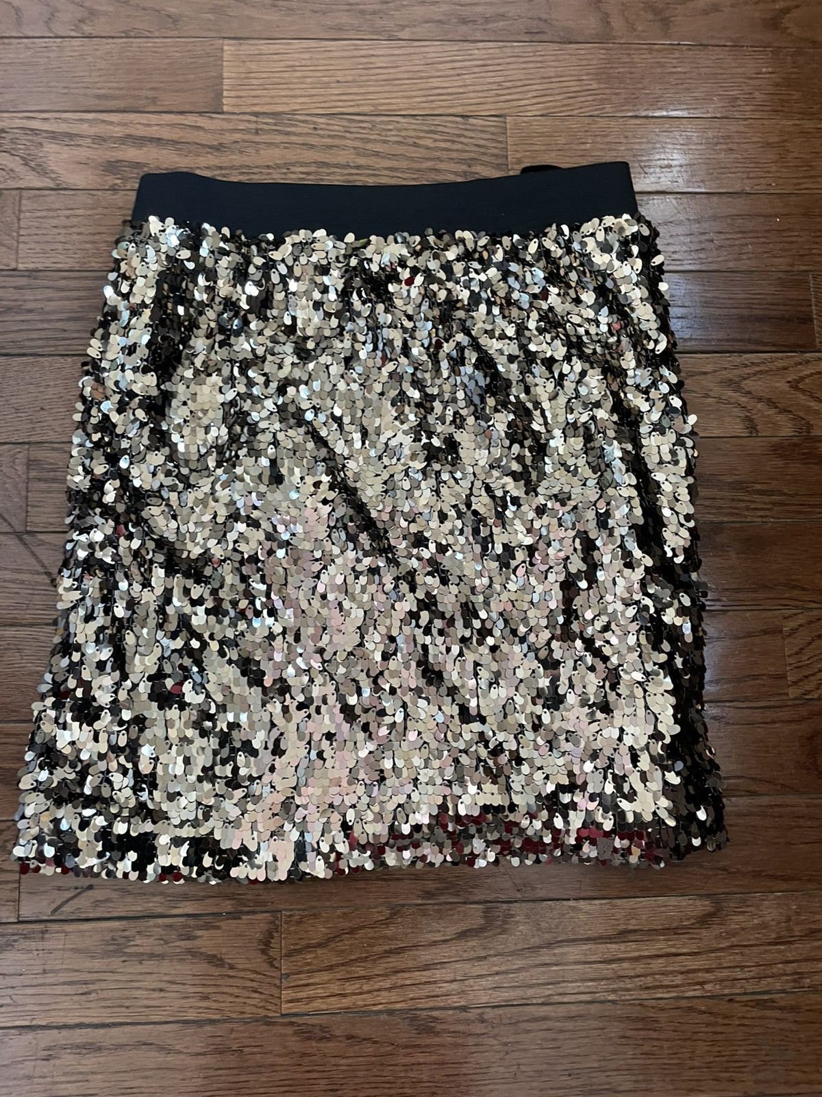 Other Dash by Kardashian black and gold sequin mini skirt Size 26" / US 2 / IT 38 - 2 Thumbnail