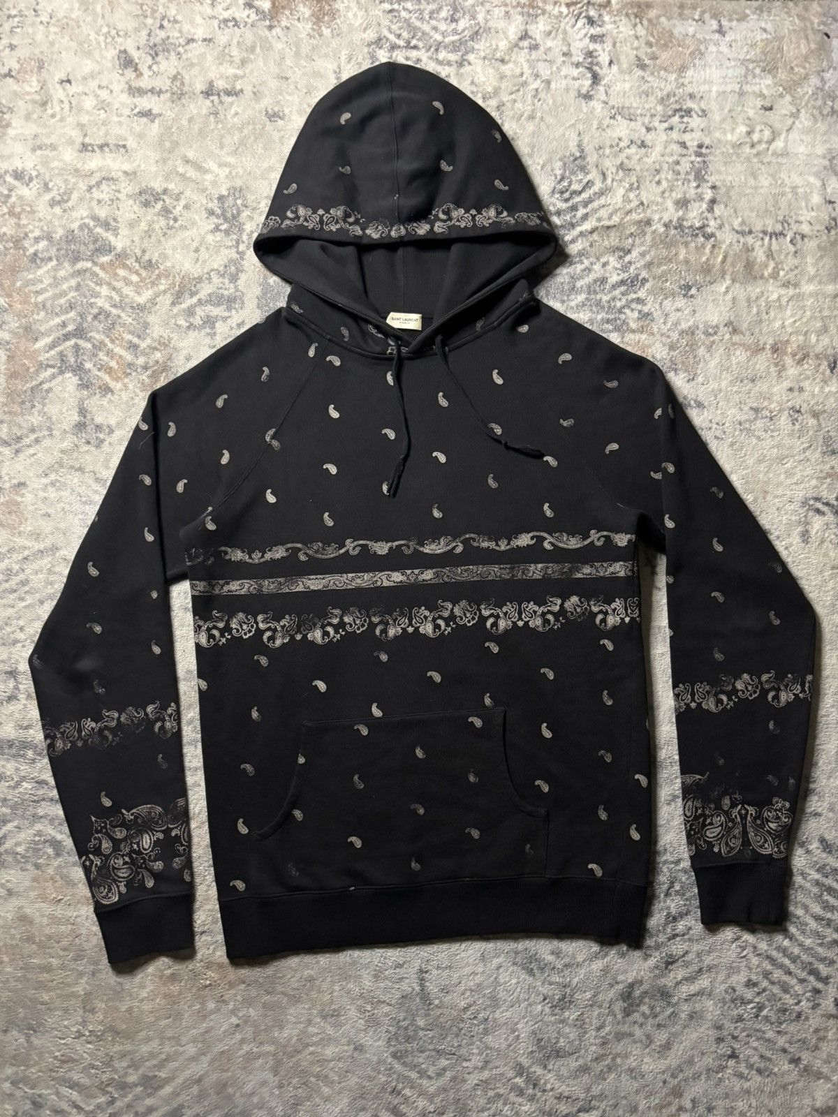 Saint Laurent Paris Saint Laurent Paisley Hoodie Size US M / EU 48-50 / 2 - 1 Thumbnail