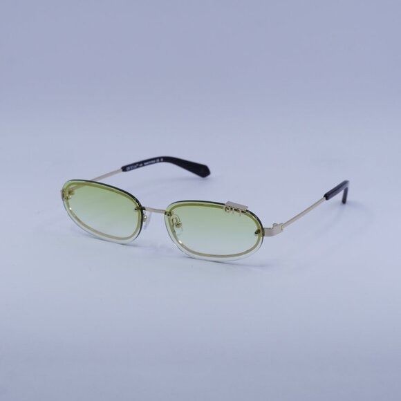 Off-White Off-White OERI13M MIAMI 7652 Sunglasses Gold Oval Frame Size ONE SIZE - 6 Thumbnail
