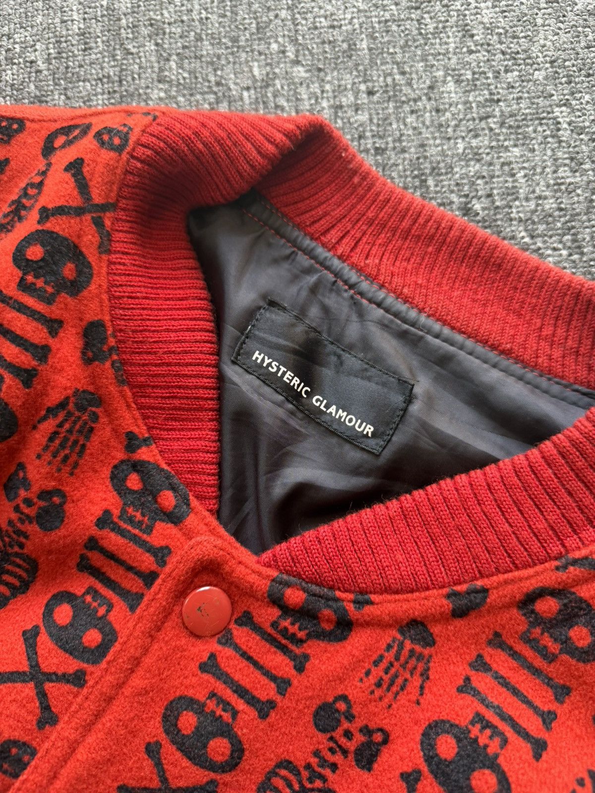 Hysteric Glamour Hysteric Glamor Skeleton Varsity Size US L / EU 52-54 / 3 - 4 Thumbnail