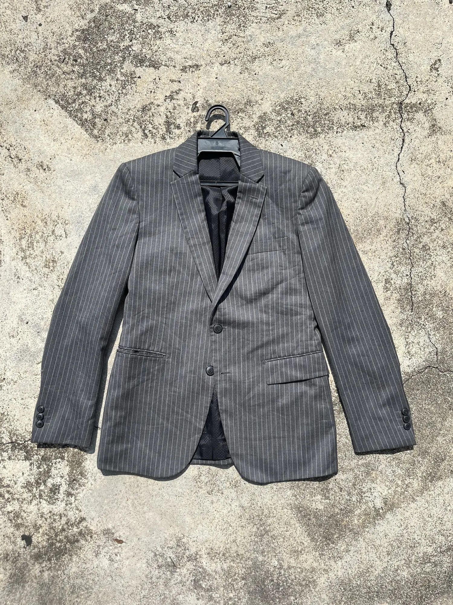 Issey Miyake Issey Miyake Tete Homme Pinstripe Jacket Size US M / EU 48-50 / 2 - 1 Thumbnail