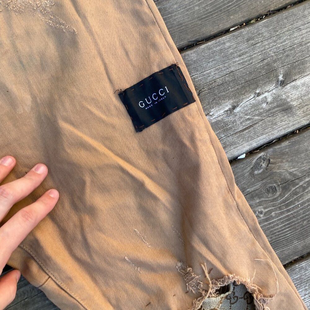 Kollar Clothing Custom Kollar X Gucci Patchwork Jeans Size 34 Size US 34 / EU 50 - 2 Thumbnail