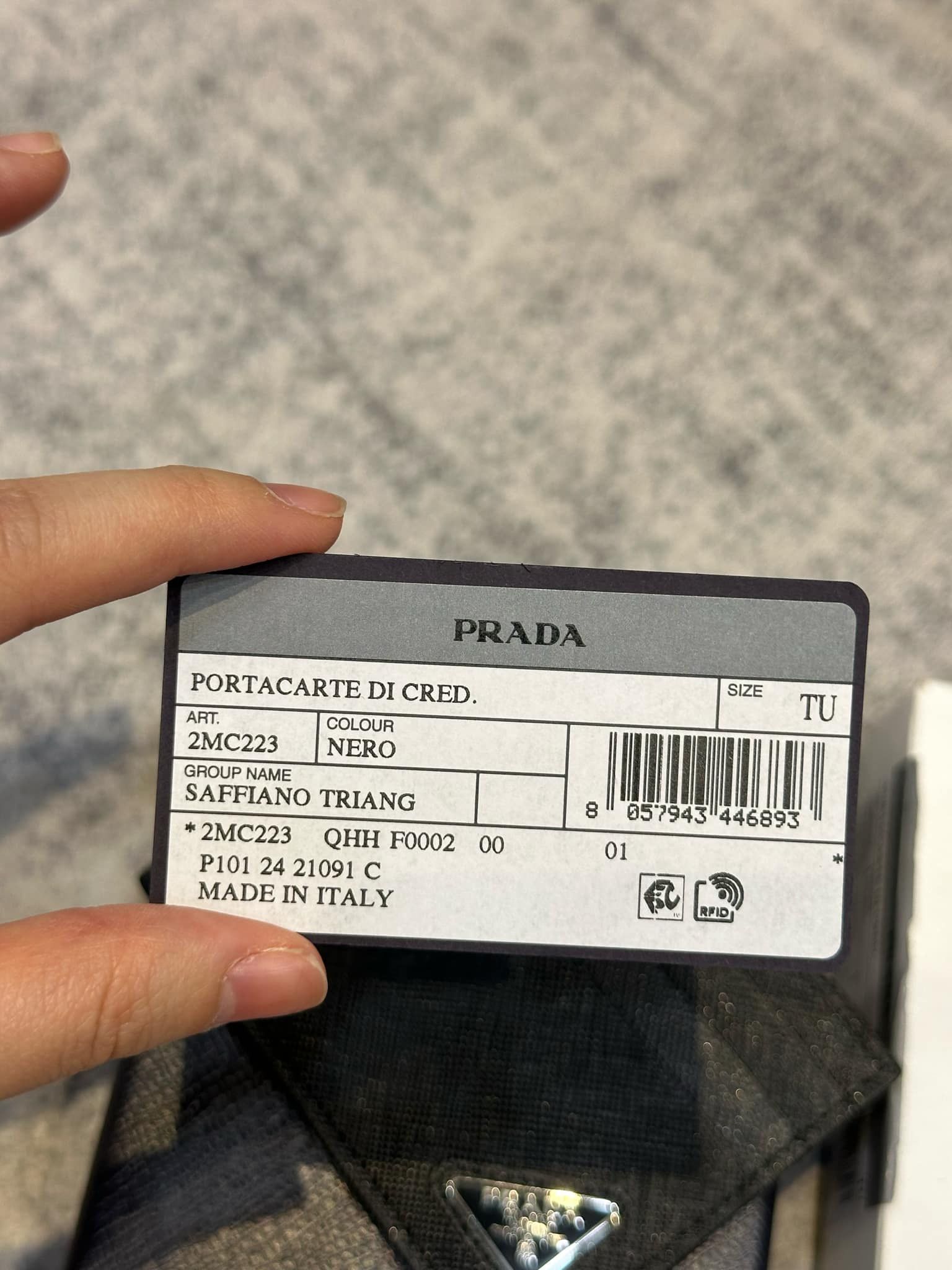 Prada PRADA Saffiano Leather Card Holder Size ONE SIZE - 5 Thumbnail