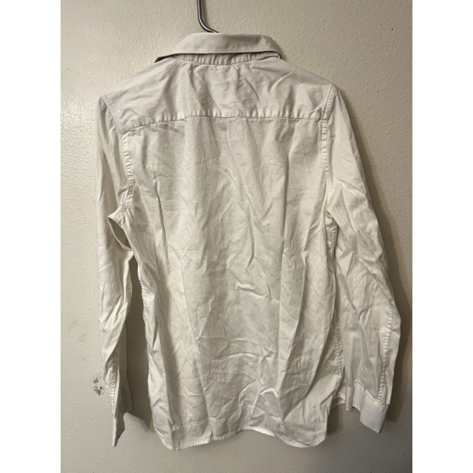 Vintage Tahari Dress Shirt White Solid Long Sleeve Size Small Regular Fit Business Formal Men Men Shirt White Tahari Stretch Collar Dress Shirt Size 36R - 3 Thumbnail