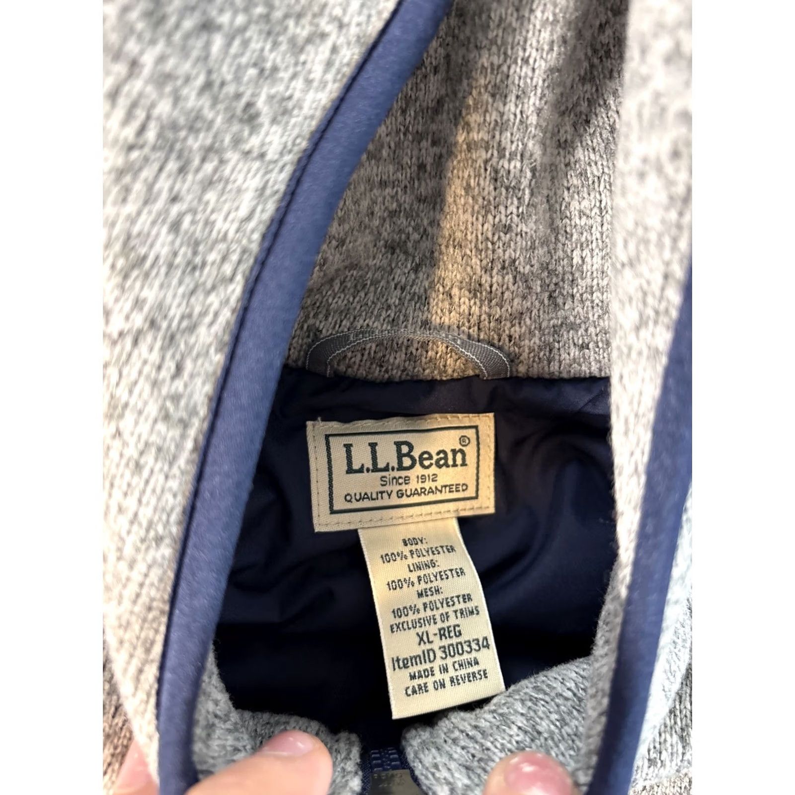 Vintage L.L. Bean Better Sweater Coat 3-in-1 Jacket Reversible Zip Gray Mens XL Hooded Size US XL / EU 56 / 4 - 4 Thumbnail