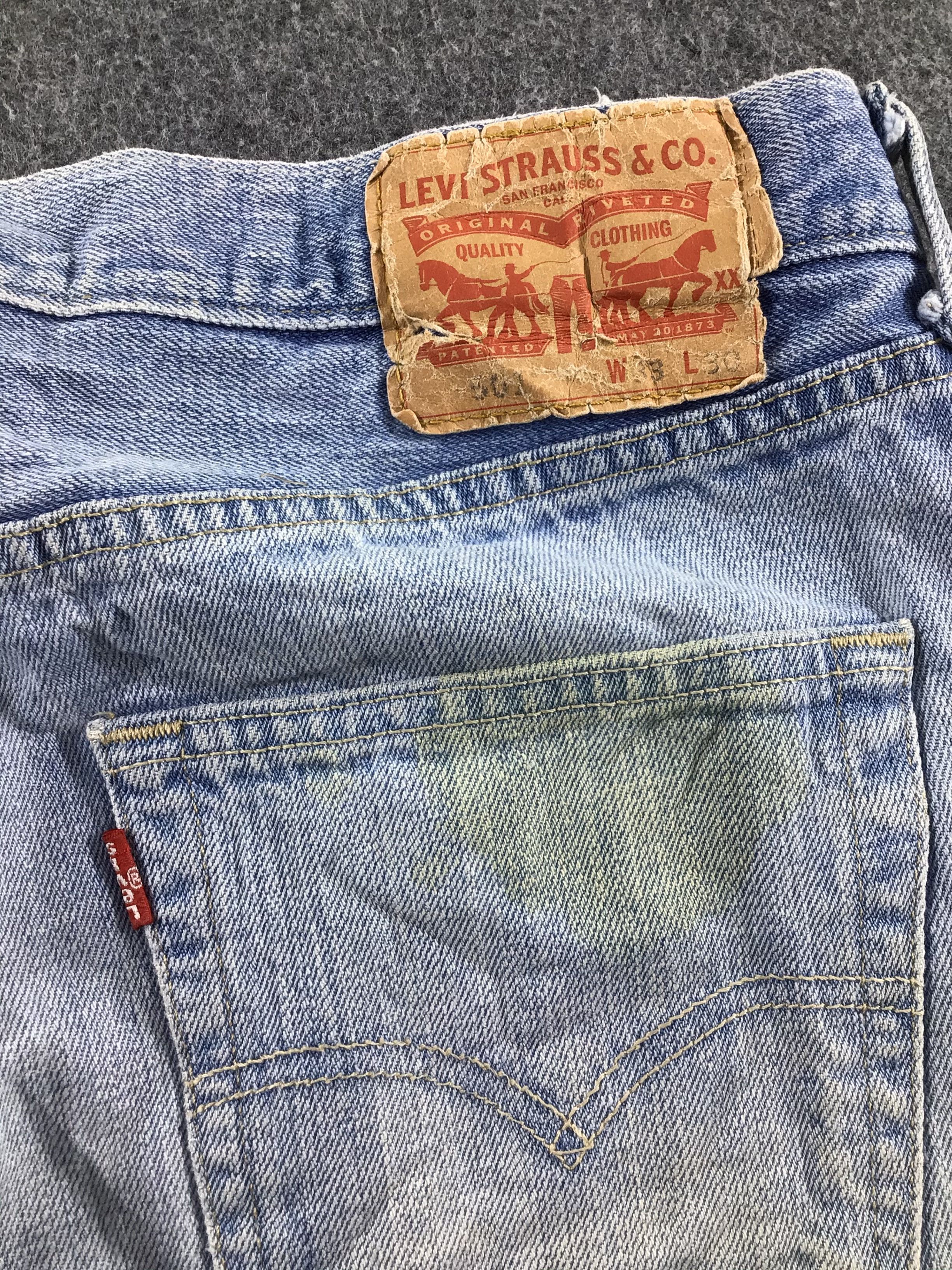 Levi's Levis 501 Jeans Faded Blue Denim -J318 Size US 33 - 5 Thumbnail
