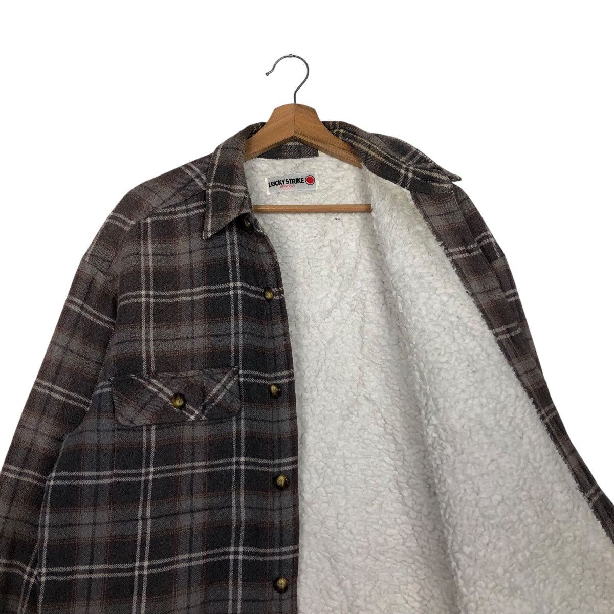Japanese Brand 📌Vintage Flannel Chore Shirt Jacket Lucky Strike Tartan Size US M / EU 48-50 / 2 - 13 Thumbnail