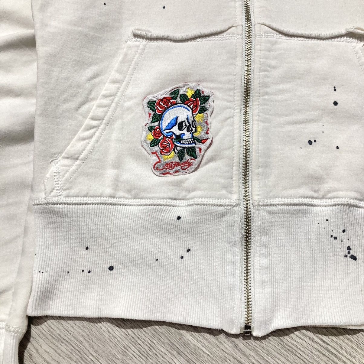 Ed Hardy Vintage Ed Hardy Skulls Tattoo “No More War” Ziphoodie Y2k Size US XS / EU 42 / 0 - 13 Thumbnail