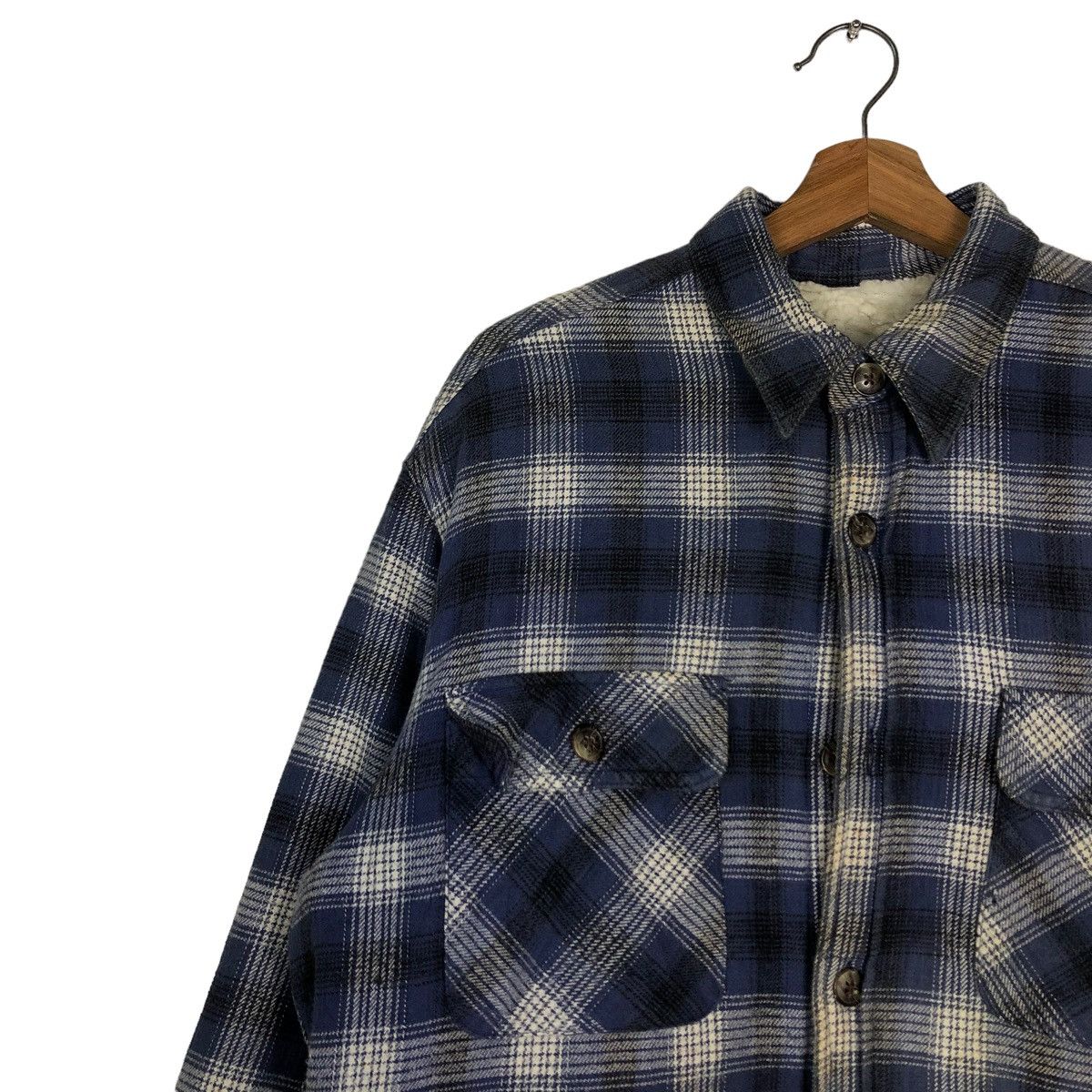 Flannel 🔥VINTAGE WOOL FLANNEL JACKET TARTAN DESIGN RALPH ETON Size US M / EU 48-50 / 2 - 7 Thumbnail