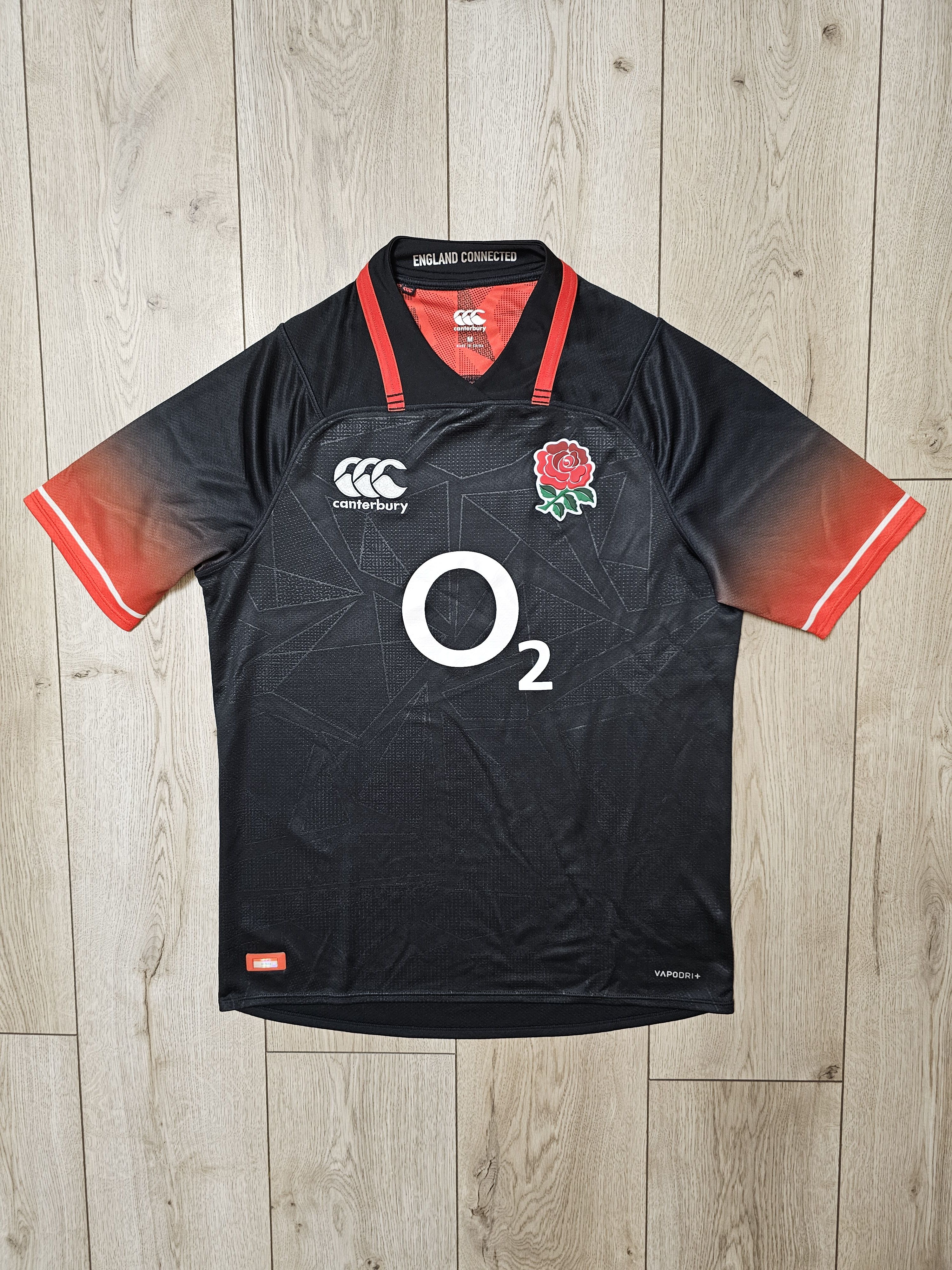 Canterbury of New Zealand ENGLAND RUGBY SHIRT 2017 RUGBY JERSEY RARE BLACK JERSEY Size US M / EU 48-50 / 2 - 1 Thumbnail