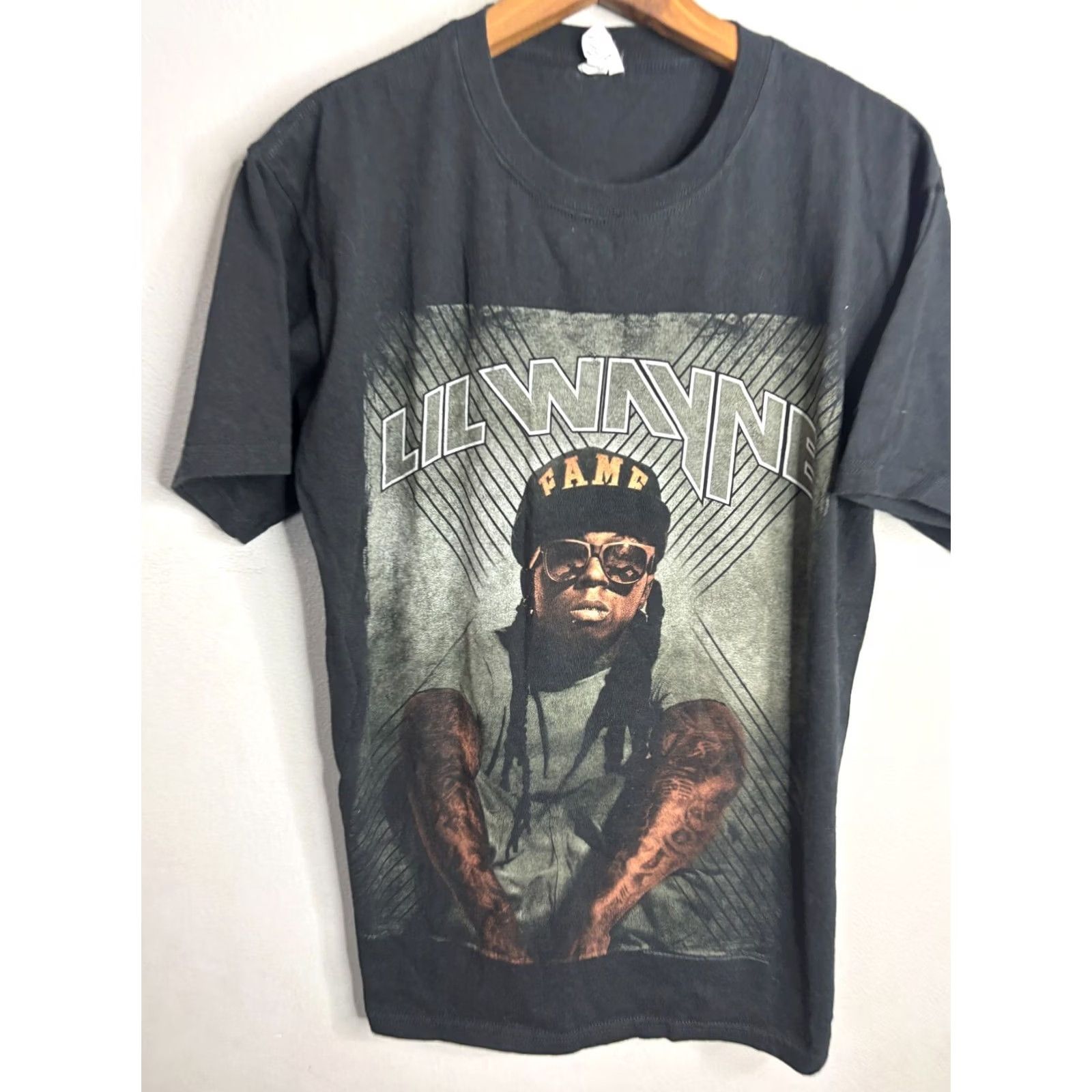 Anvil Lil' Wayne Concert Tour T-Shirt Size M Black 2011 Rap Hip Hop Graphic Tee Men Size US M / EU 48-50 / 2 - 2 Thumbnail