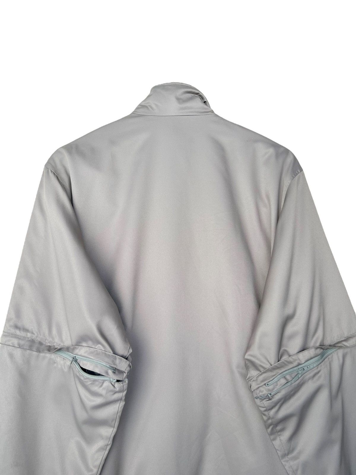 Nike × Vintage Vintage 2000s Nike Zipper Grey Light Jacket Size US XL / EU 56 / 4 - 7 Thumbnail