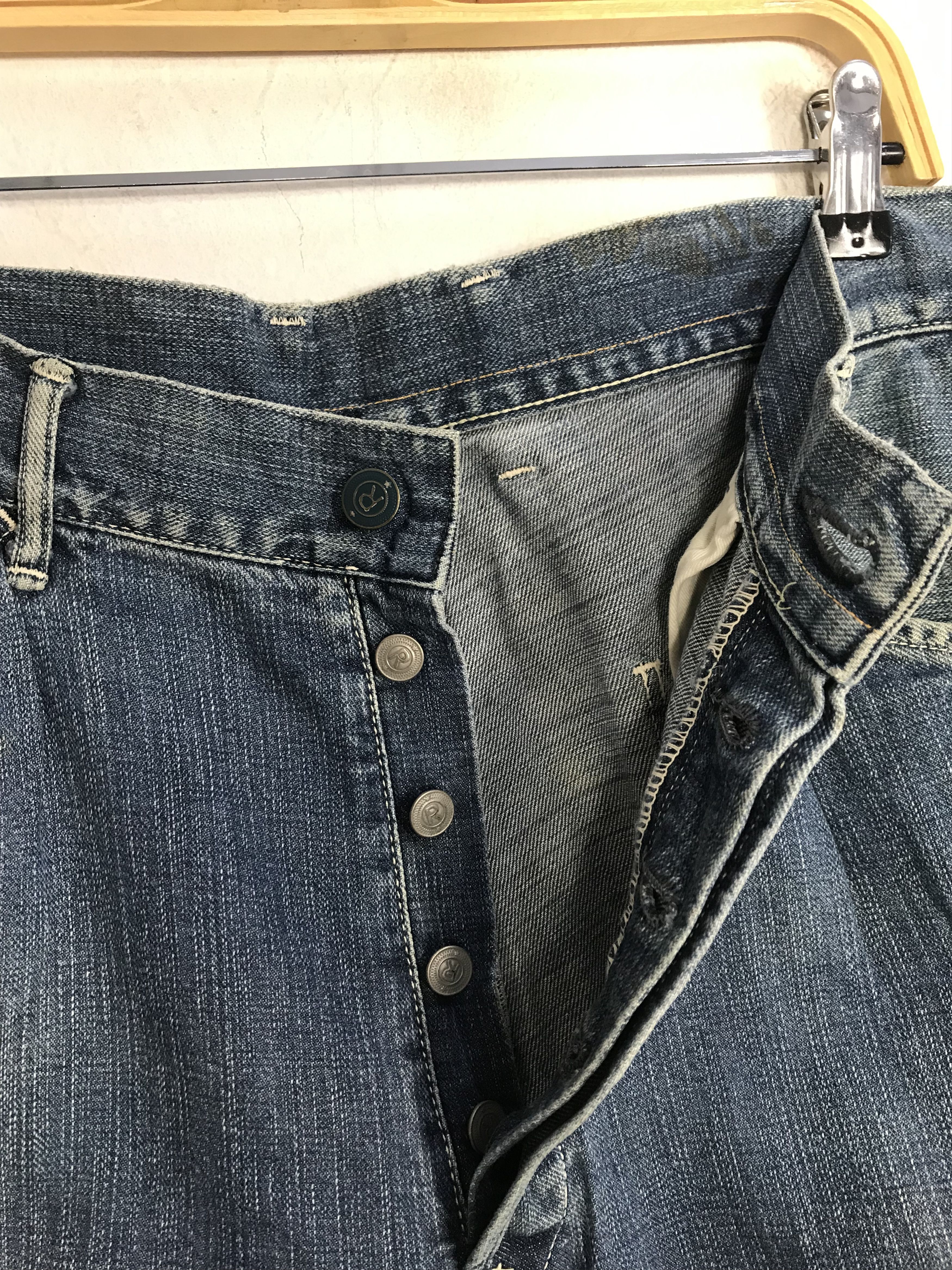 45rpm 45 Rpm Studio Indigo Denim Jeans Pant Buttonfly Straight Cut Size US 34 / EU 50 - 5 Thumbnail