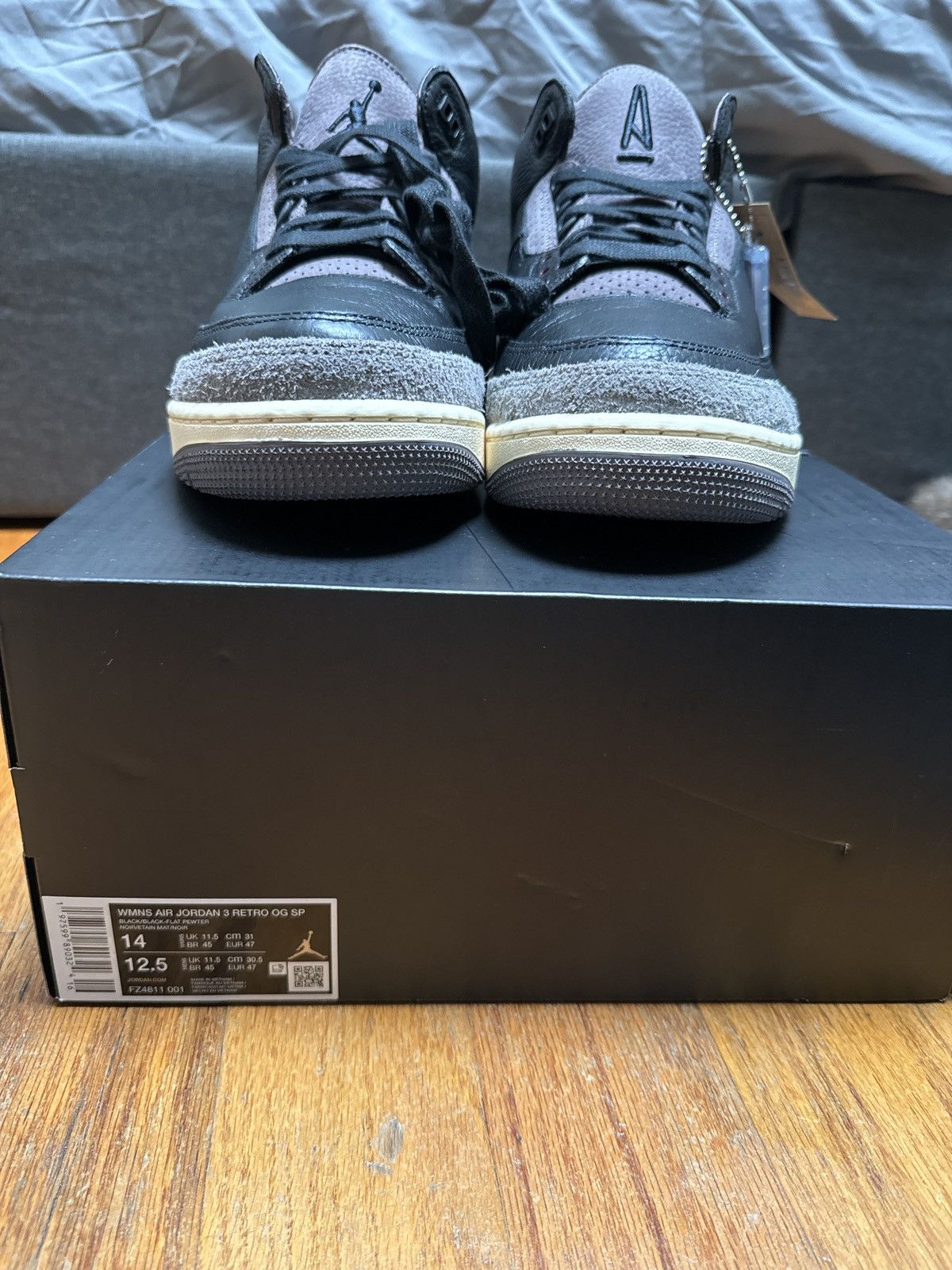 A Ma Maniere A Ma Maniere Jordan 3s Size US 12 / EU 45 - 1 Thumbnail