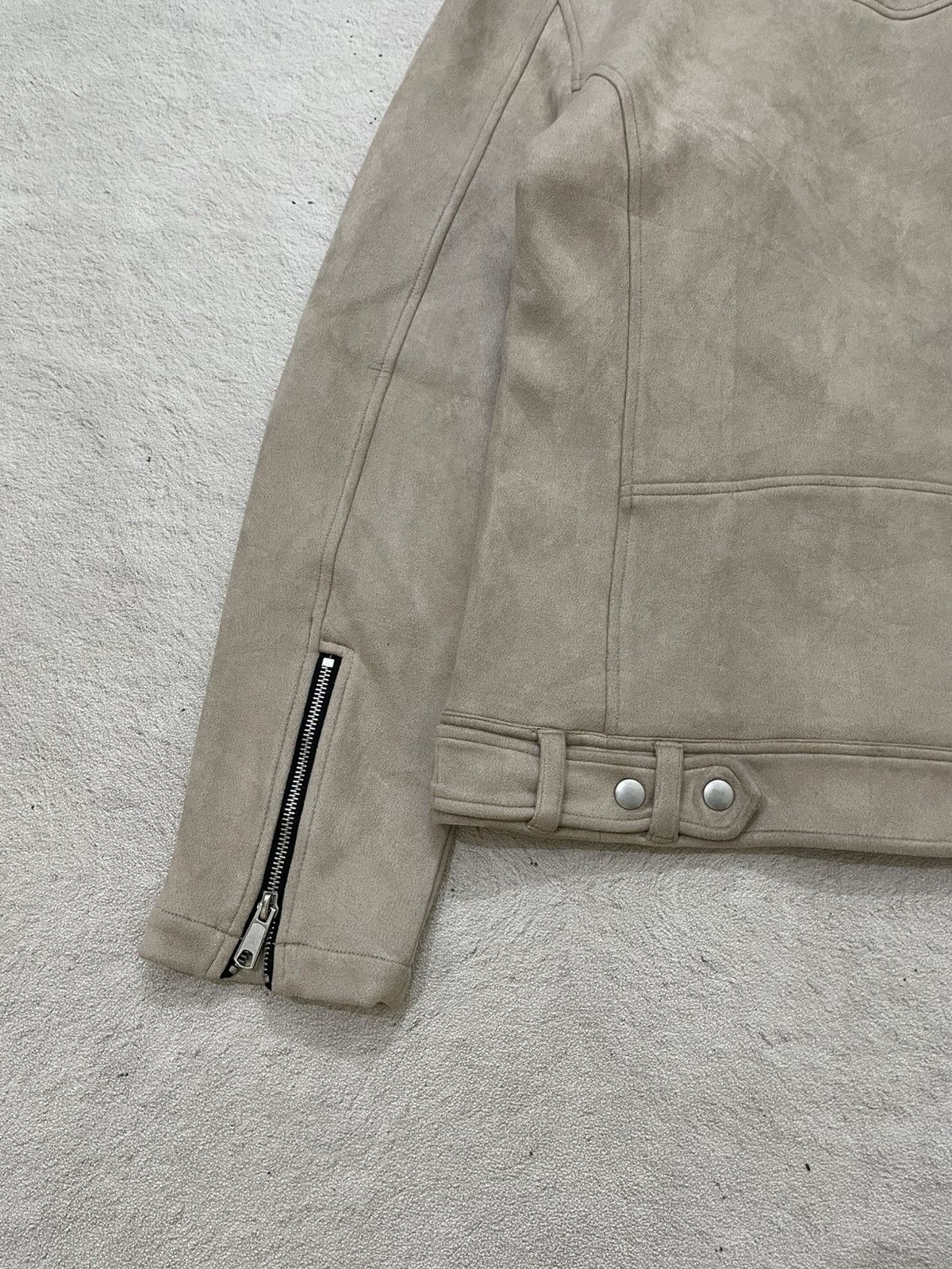 Japanese Brand 00s Japan Jacket Shearling Collar Asymmetrical Zip Vkei Y2K Size US M / EU 48-50 / 2 - 9 Thumbnail