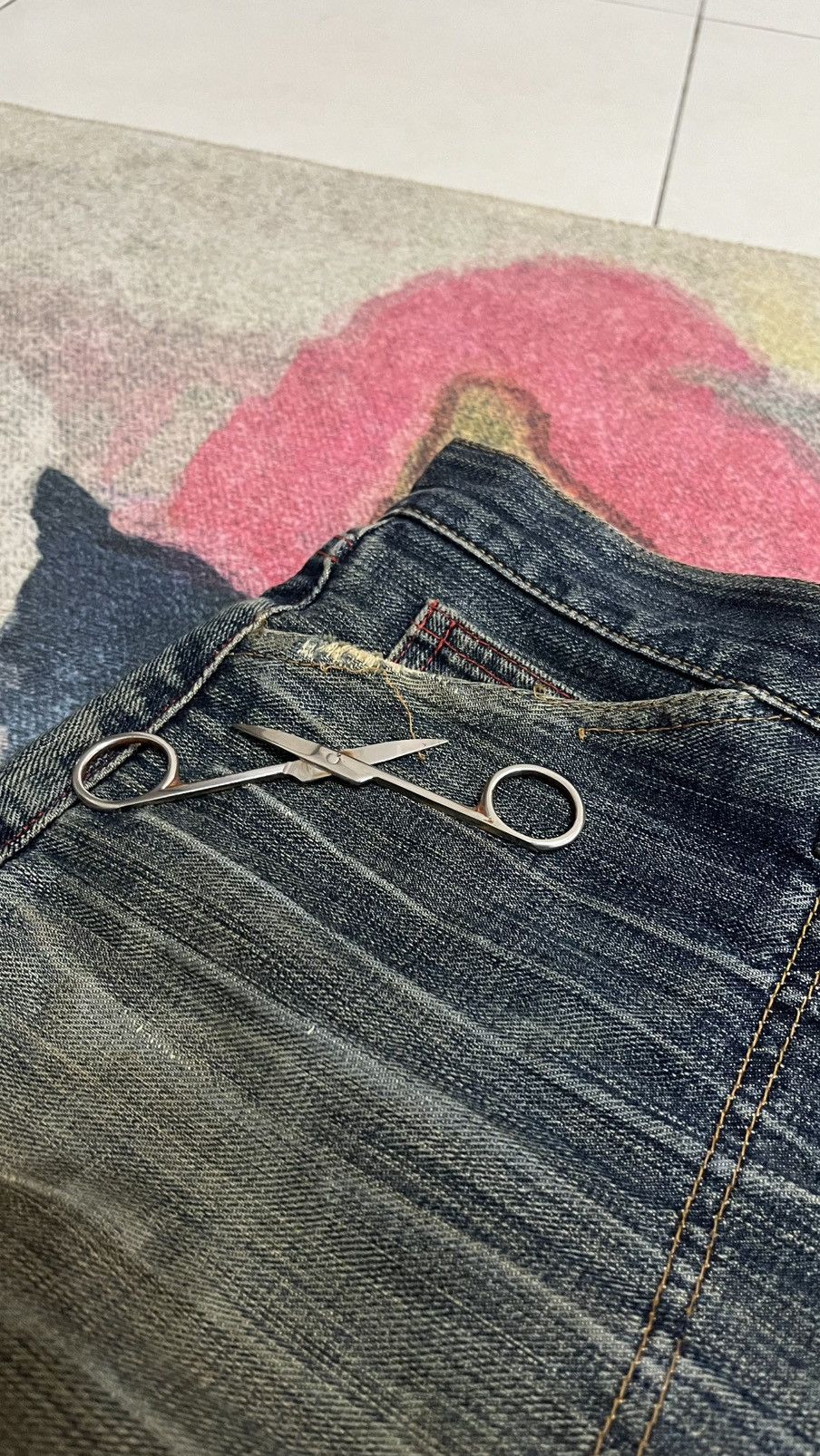 Swagger Vintage Distressed Swagger Jeans size 35 x 43 Size US 35 - 21 Thumbnail