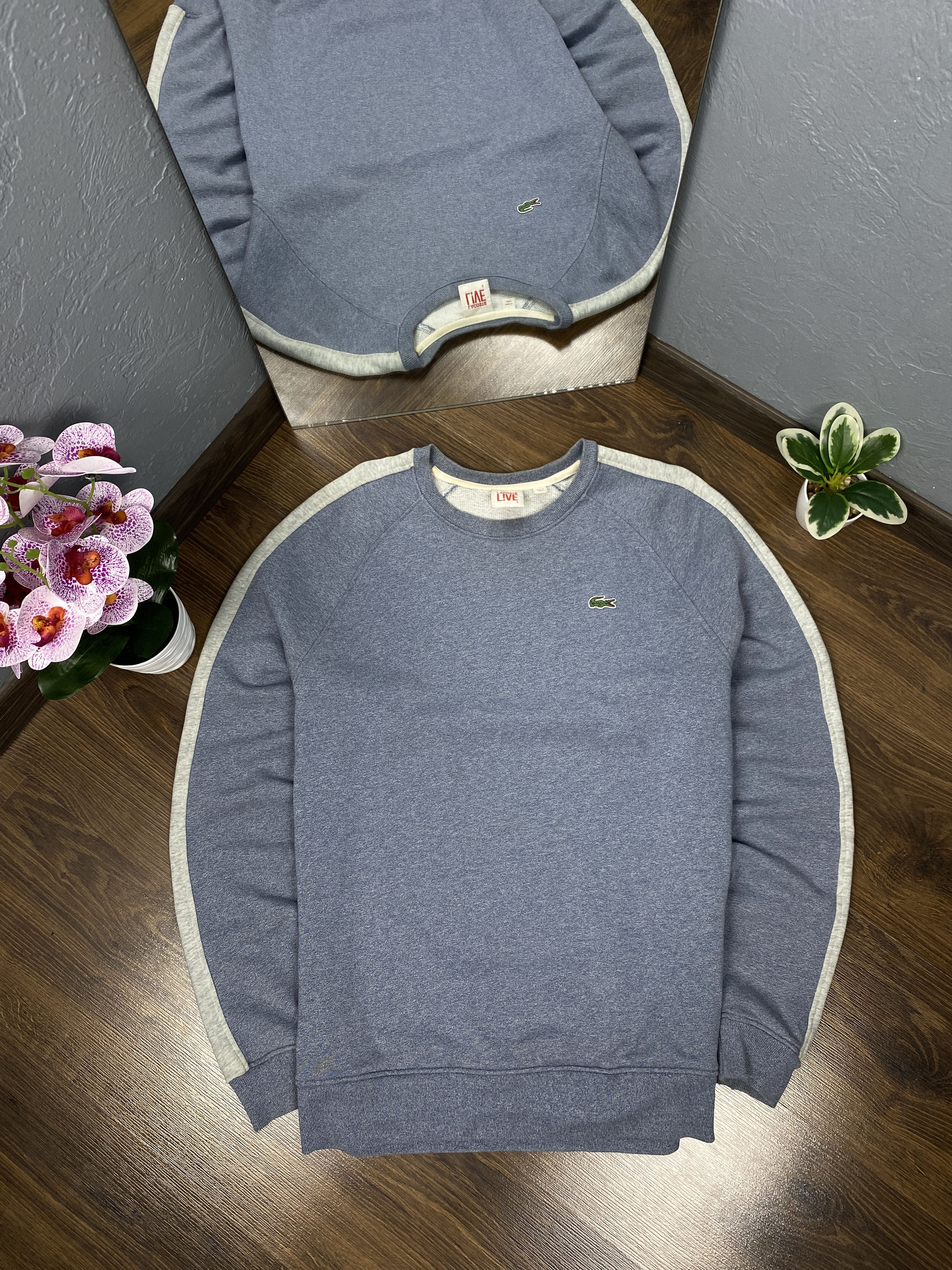 Lacoste × Vintage Lacoste Live vintage y2k sweatshirt Size US L / EU 52-54 / 3 - 1 Thumbnail