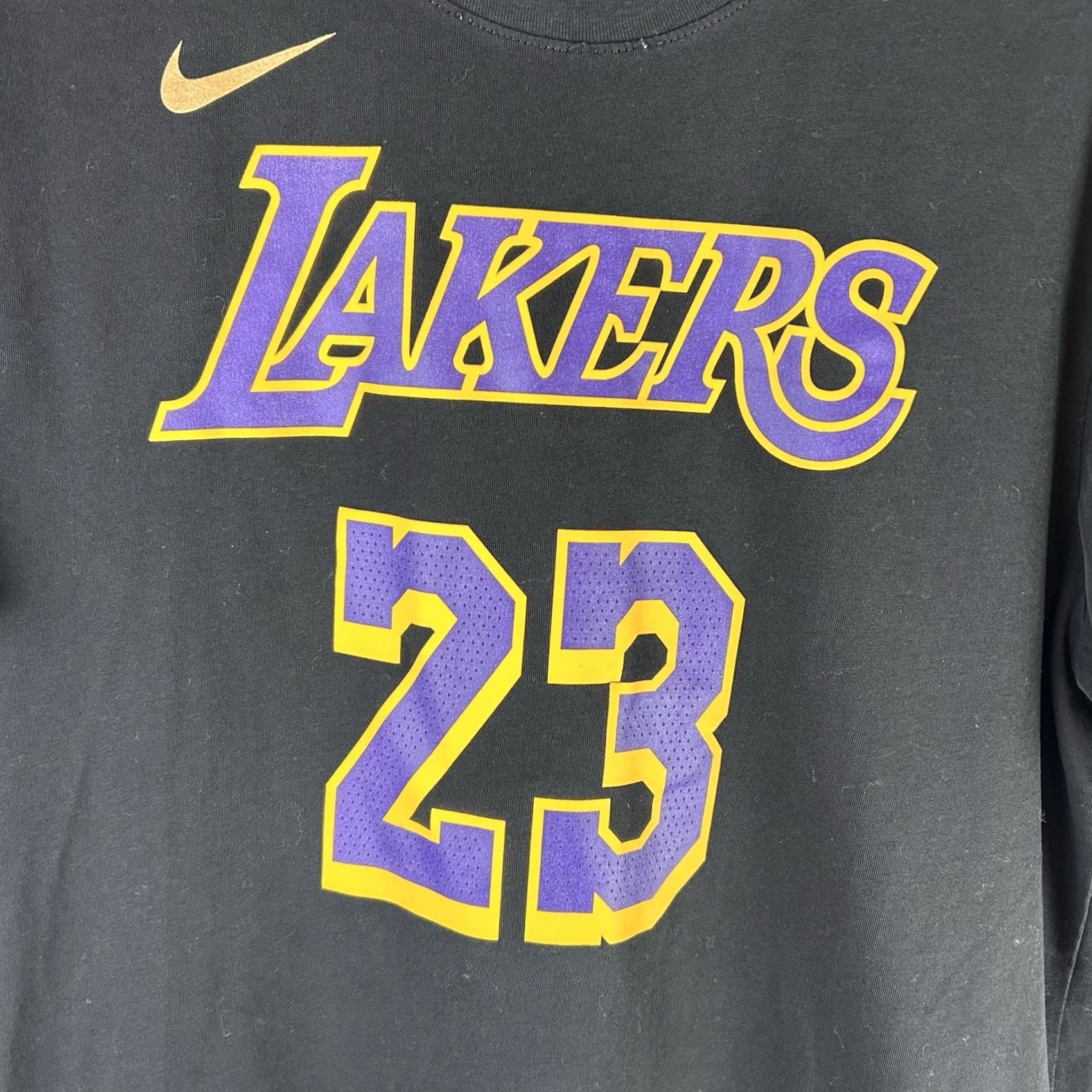 Nike Nike Lakers LeBron James 23 NBA Graphic Tee Crew Neck Short Sleeve BV1919 XL Size US 36 / EU 52 - 2 Thumbnail