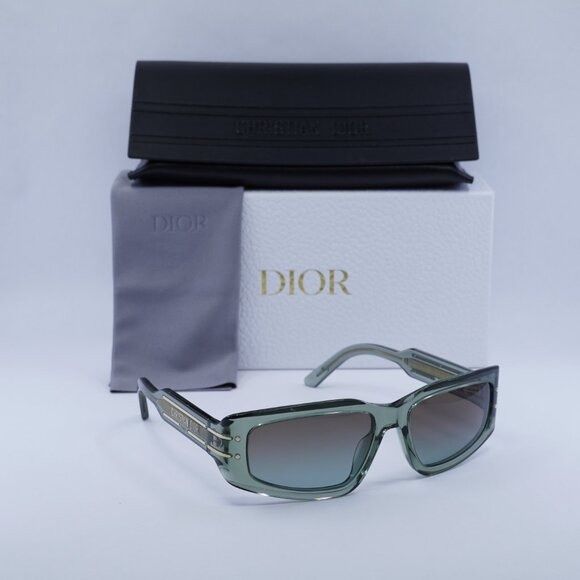 Dior 🕶️ New Dior DIORSIGNATURE S9U 55F2 Sunglasses - Shiny Green Size ONE SIZE - 1 Thumbnail