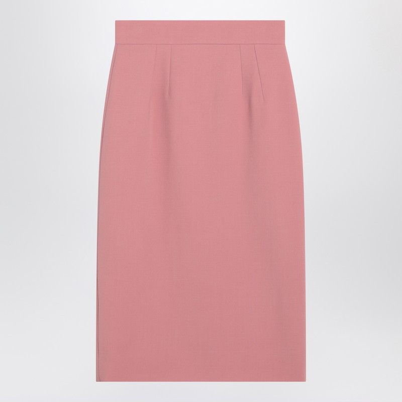スカート DOLCE&GABBANA PINK WOOL PENCIL SKIRT Dolce & Gabbana Dolce&Gabbana Pink Wool Pencil Skirt | Grailed