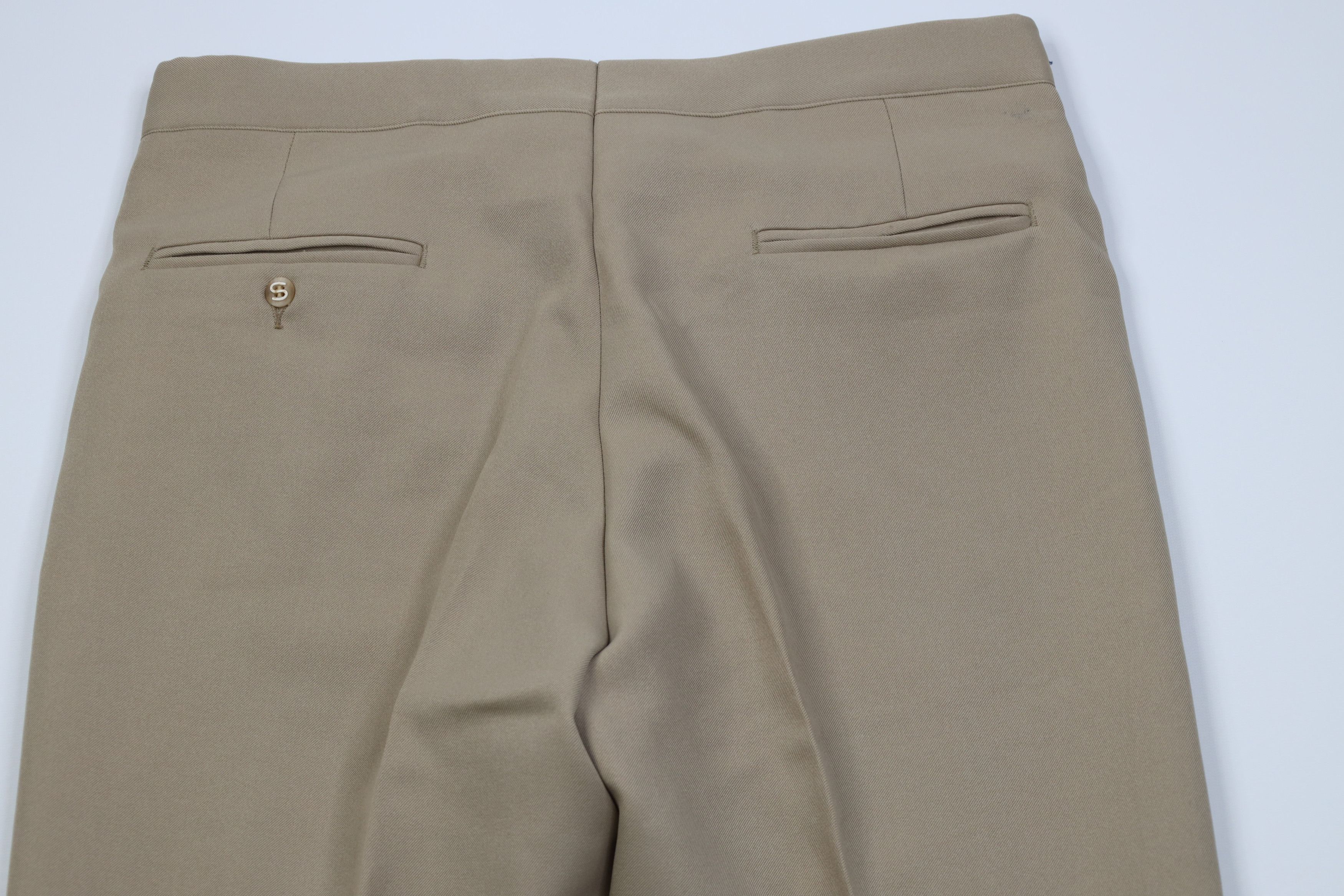 Vintage Vintage 70s Streetwear Flared Wide Leg Chino Pants Beige USA Size US 34 / EU 50 - 9 Thumbnail