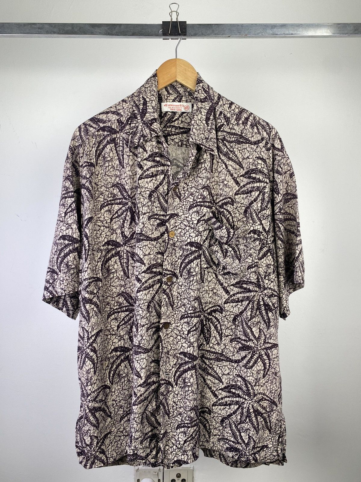 45rpm 45RPM Studio Japan Abstract Print Rayon Shirt Made in Japan Size US XL / EU 56 / 4 - 1 Thumbnail