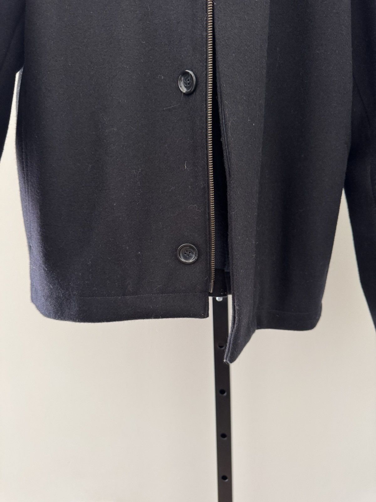 A.P.C. Blue Navy APC Bomber jacket with detachable shearling collar Size US M / EU 48-50 / 2 - 4 Thumbnail