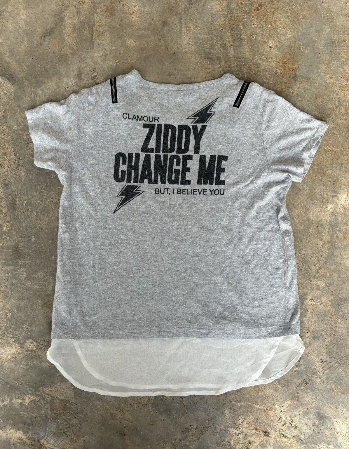 Hysteric Glamour Y2k Ziddy Now Zipper Tshirt Size ONE SIZE - 3 Thumbnail
