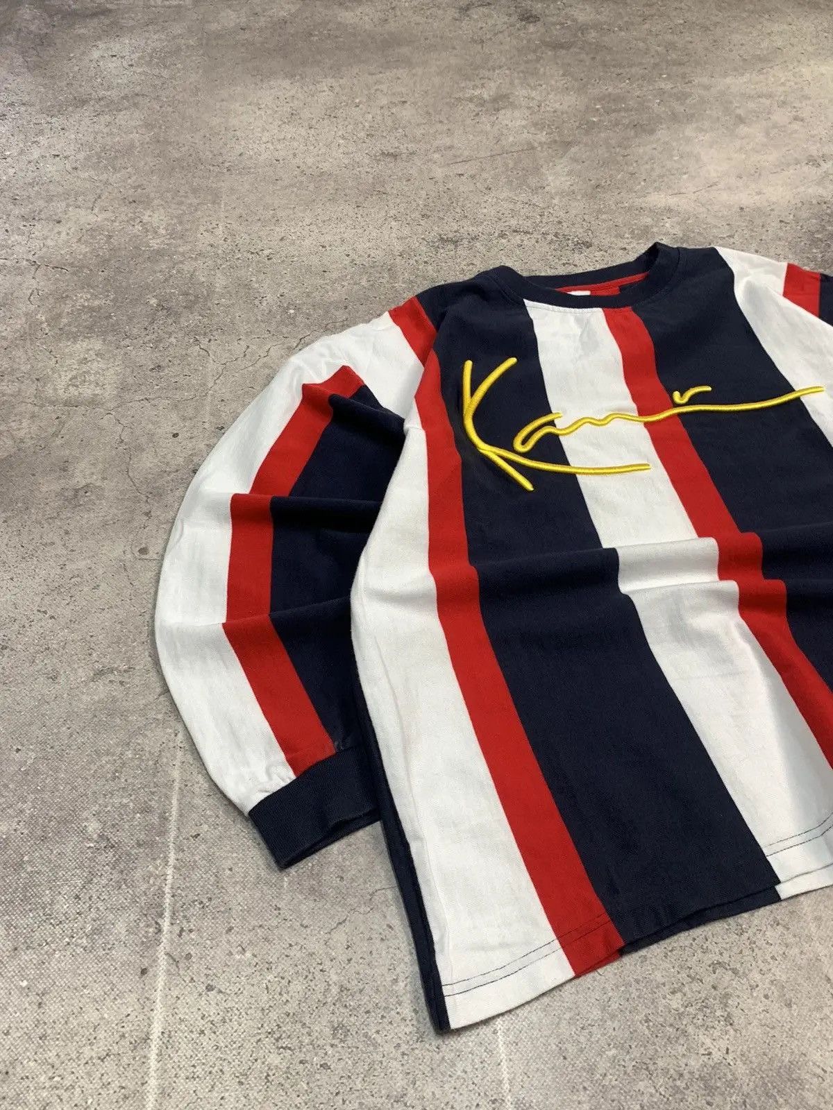 Karl Kani × Vintage Vintage Karl Kani rap denim long sleeve big logo y2k Size US L / EU 52-54 / 3 - 9 Thumbnail