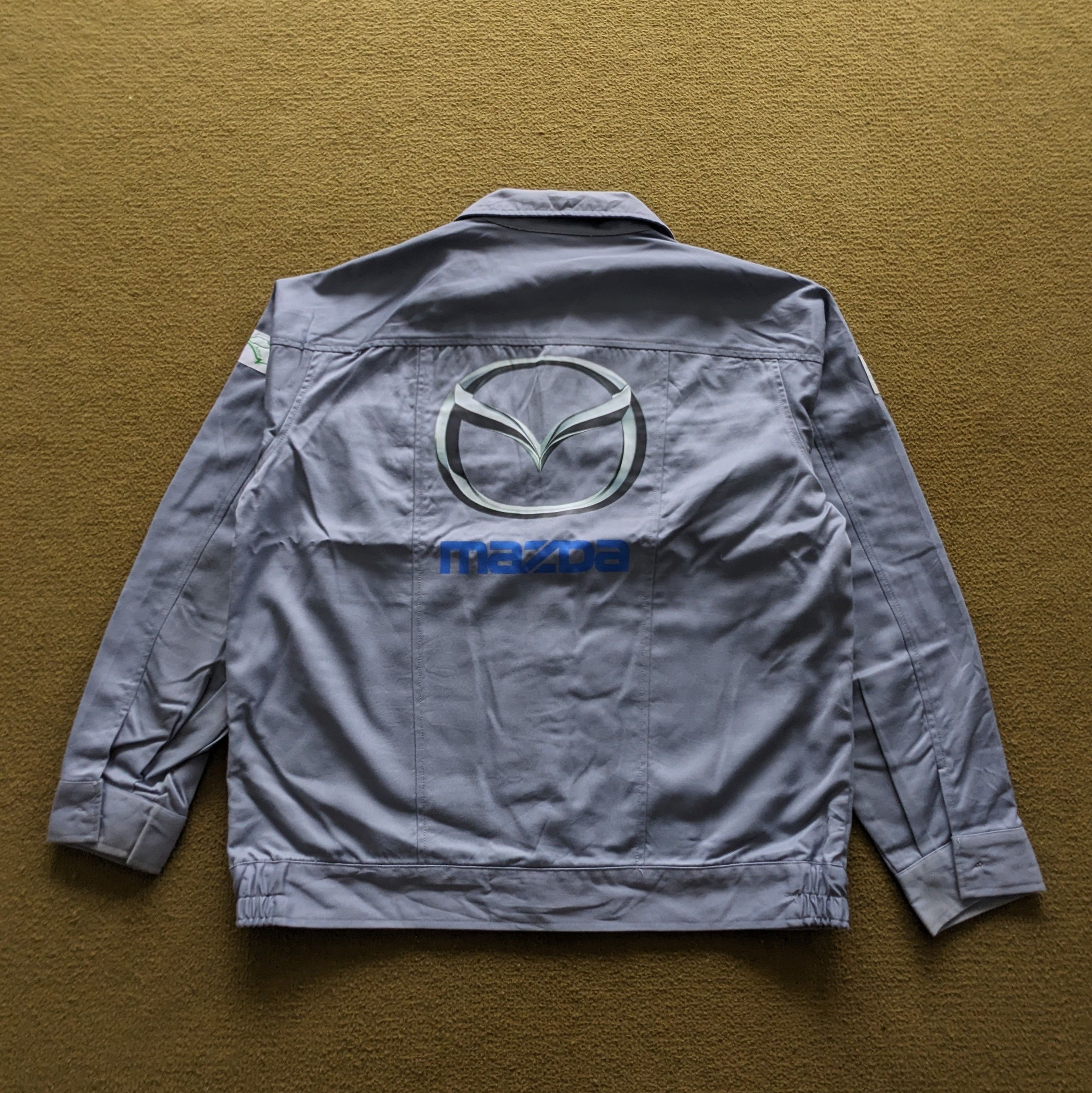 Vintage MAZDA Japanese Motorsports Uniform Workers Jacket