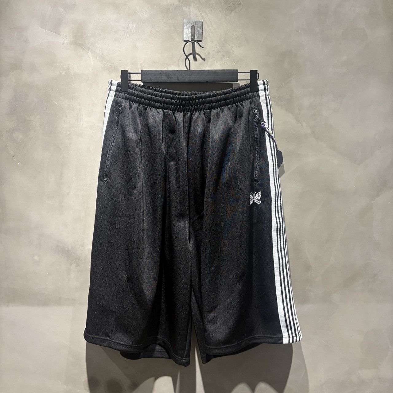 Needles NEEDLES EXCLUSIVE H.D Track Short Pant Poly Smooth Olive