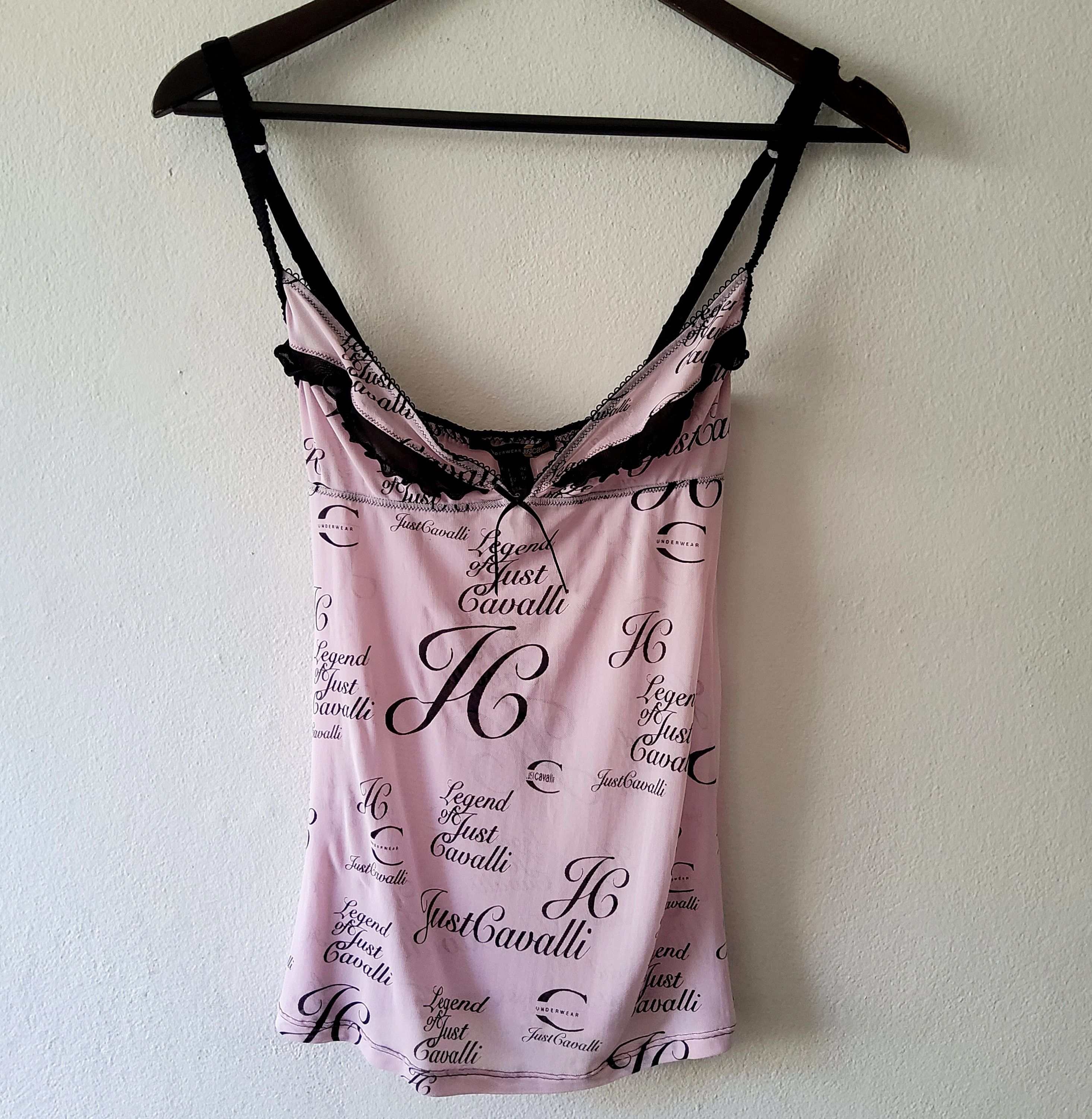 Roberto Cavalli Roberto Cavalli vintage y2k mesh monogram logo lingerie top Size M / US 6-8 / IT 42-44 - 2 Thumbnail