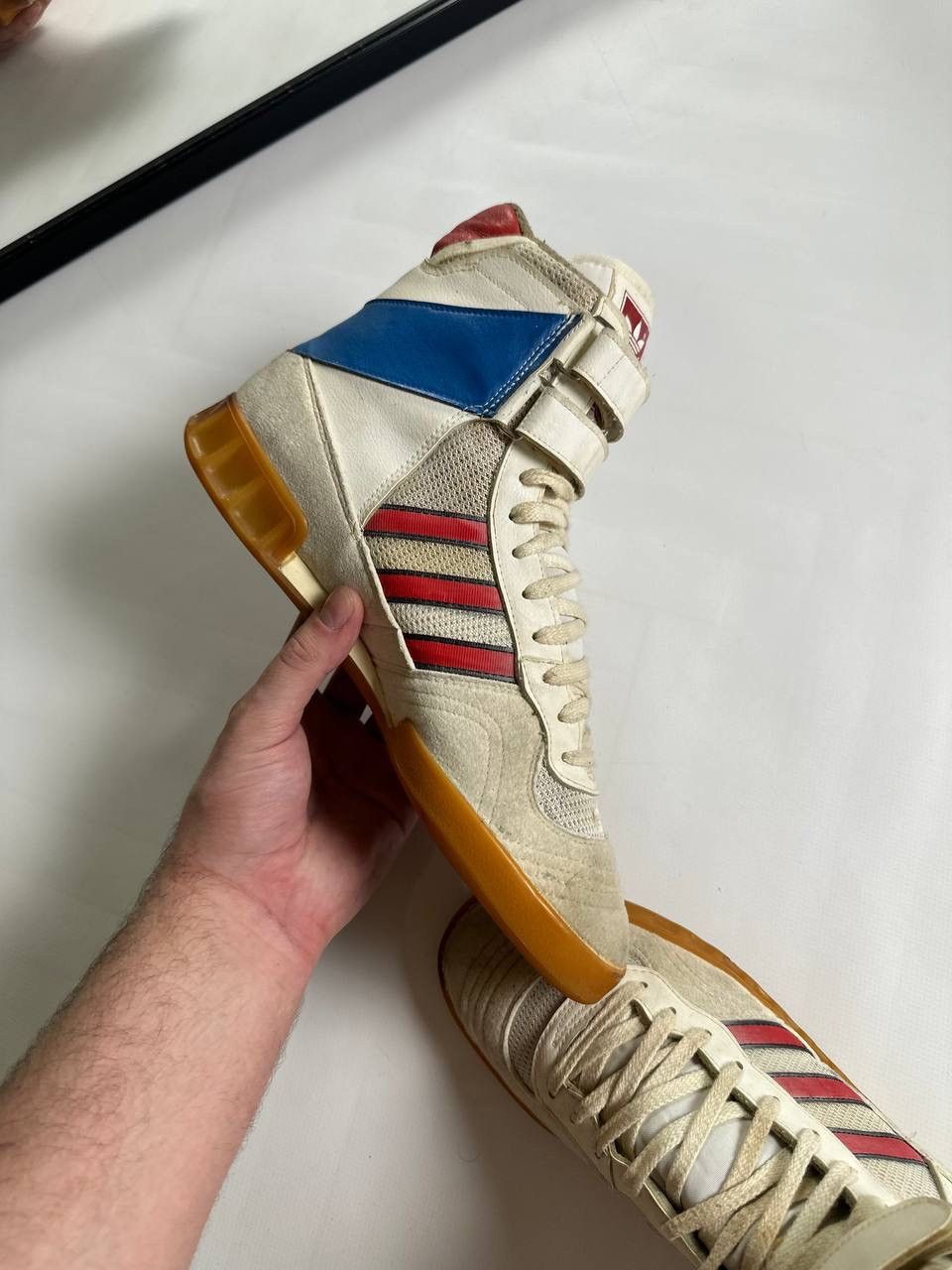 Adidas 70/80s Rare Adidas Made In West Germany High Shoes Size US 8 / EU 41 - 8 Thumbnail