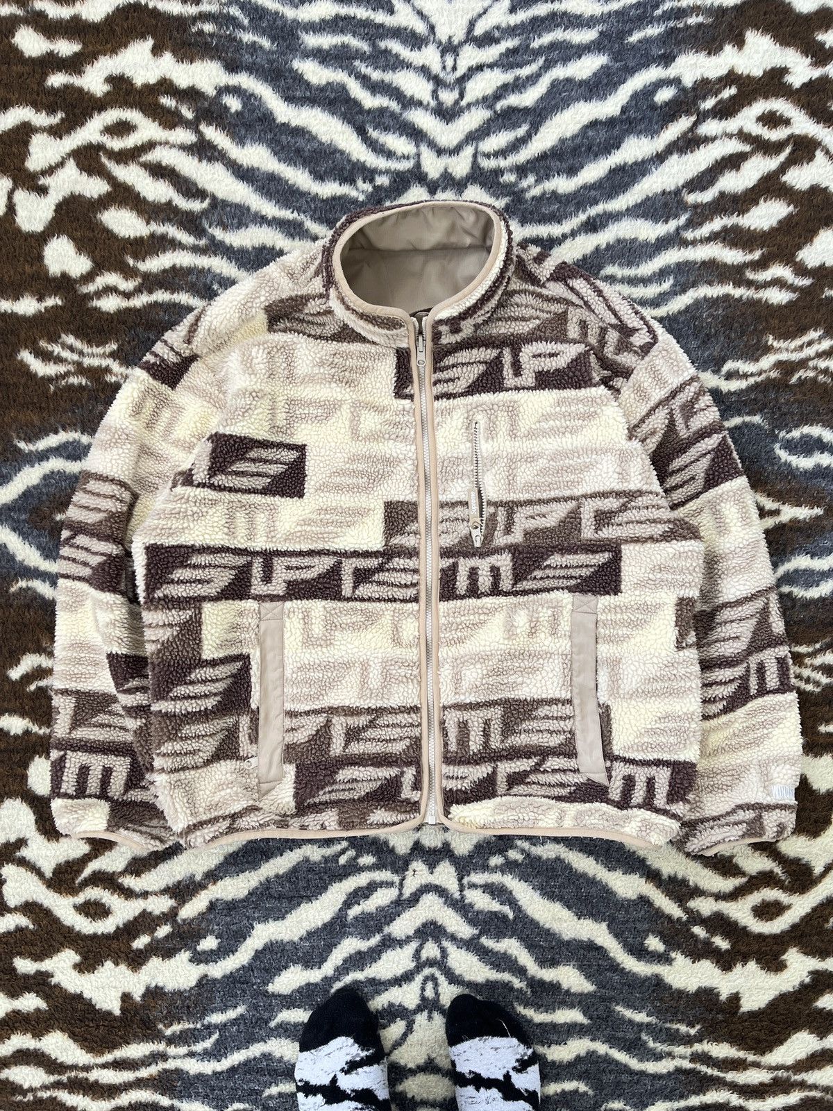 Supreme Supreme Geo Reversible WINDSTOPPER Fleece Jacket Size US L / EU 52-54 / 3 - 12 Thumbnail