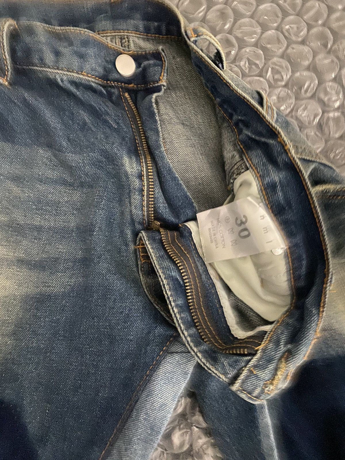MNML × Vintage mnml Patchwork Denim Size US 30 / EU 46 - 3 Thumbnail