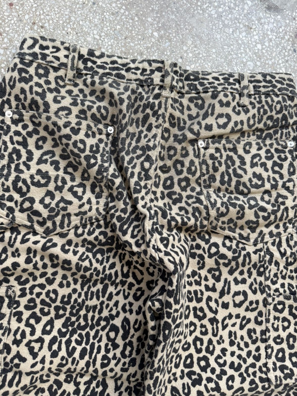 Supreme FW22 KINDERMANN GMBH COTTON MOLESKIN DOUBLE KNEE LEOPARD Size US 34 / EU 50 - 17 Thumbnail
