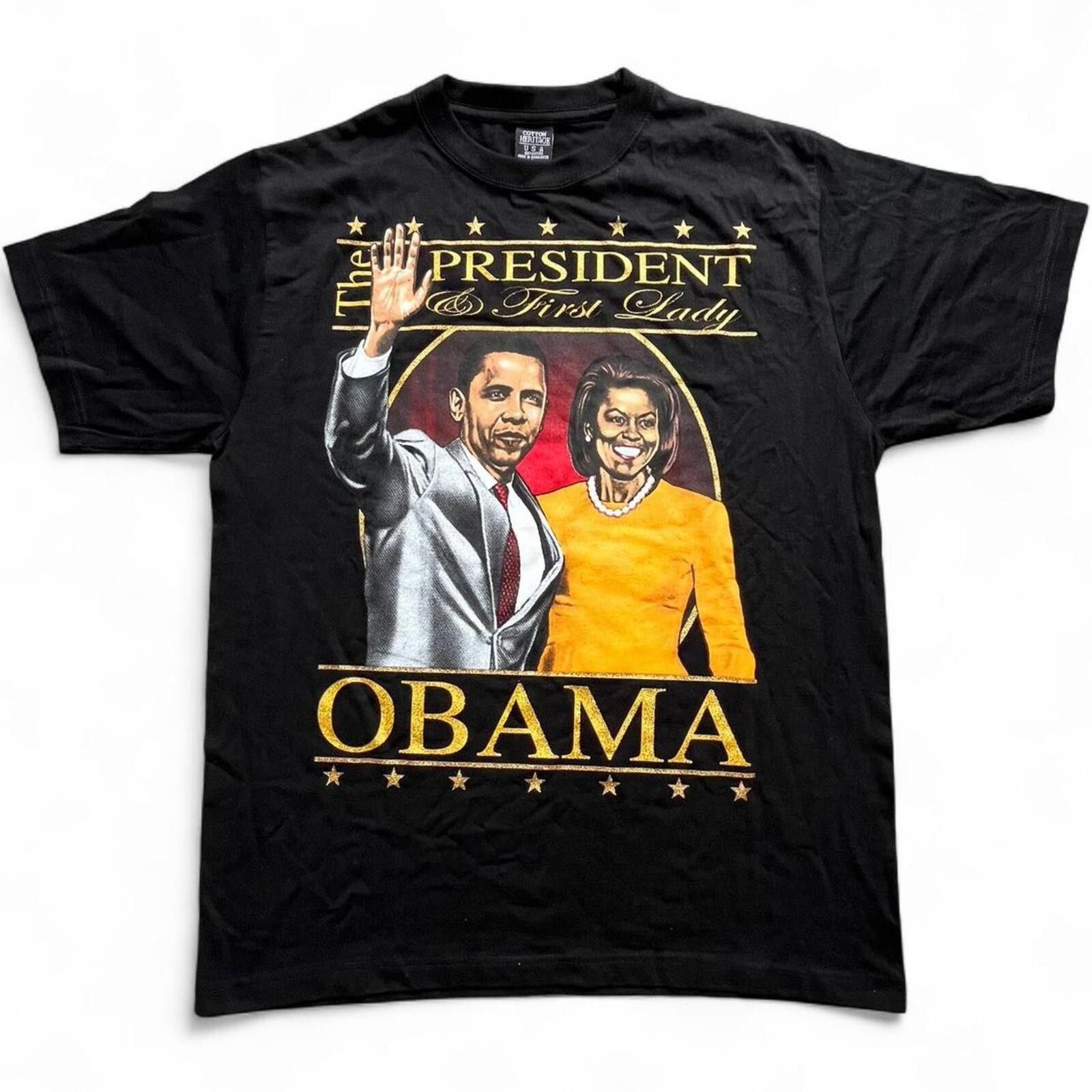 Other 44th President Barack Obama & First Lady Graphic Tee Large Size US L / EU 52-54 / 3 - 1 Thumbnail