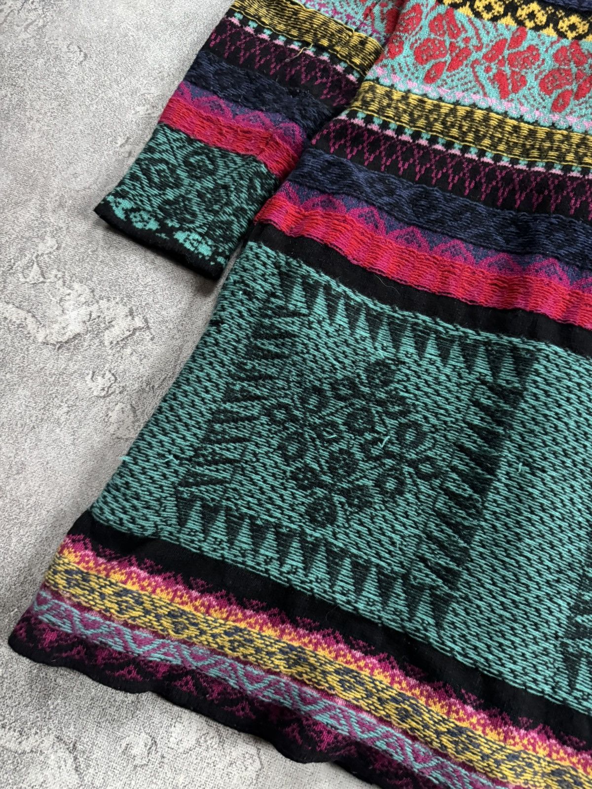 Dale Of Norway Ivko 44size printed flowers aztec knitwear jacket cardigan Size L / US 10 / IT 46 - 16 Thumbnail