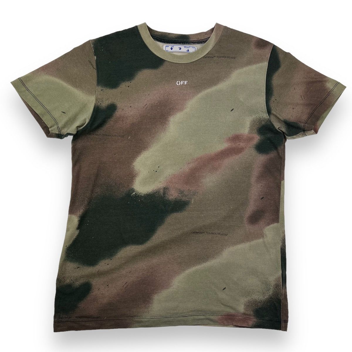 Off-White Off-White Stencil Arrows Camo T Shirt Size US L / EU 52-54 / 3 - 2 Thumbnail